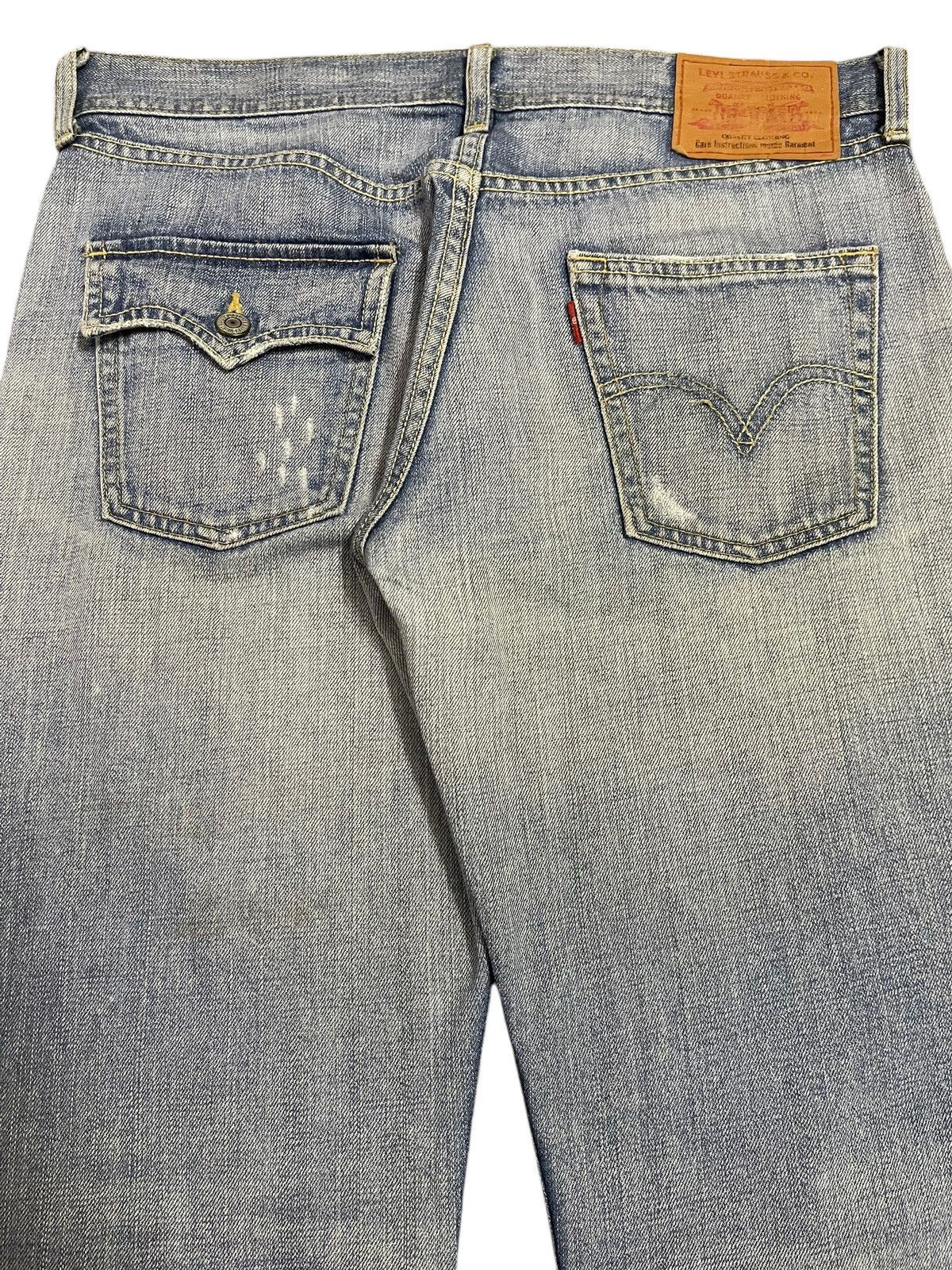 Levi's Vintage 90s Levis Blue Faded Wash Distress Style Jeans Size US 34 / EU 50 - 6 Thumbnail