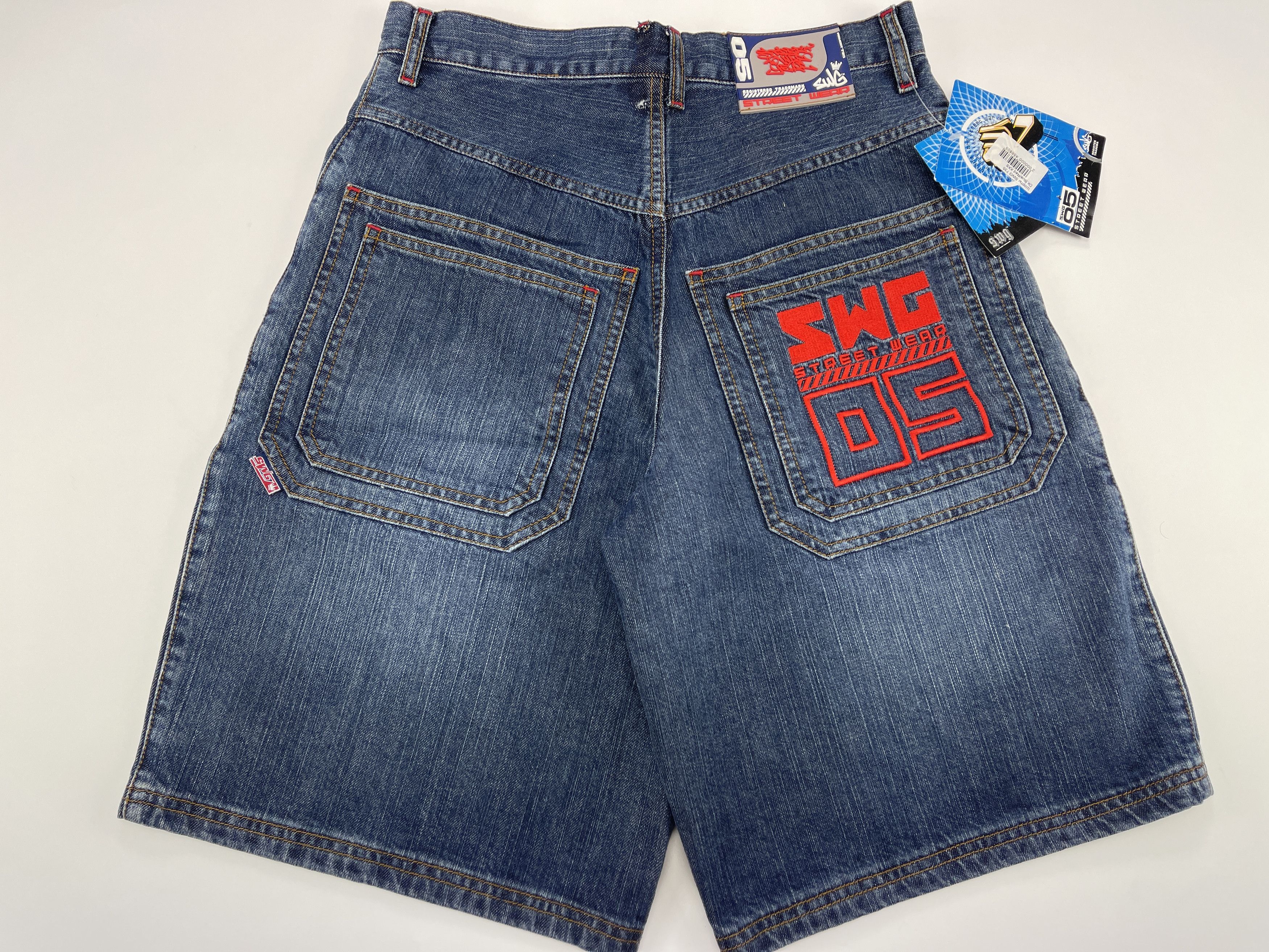 SWG Street War Gear jeans shorts vintage hip hop 90s size 30