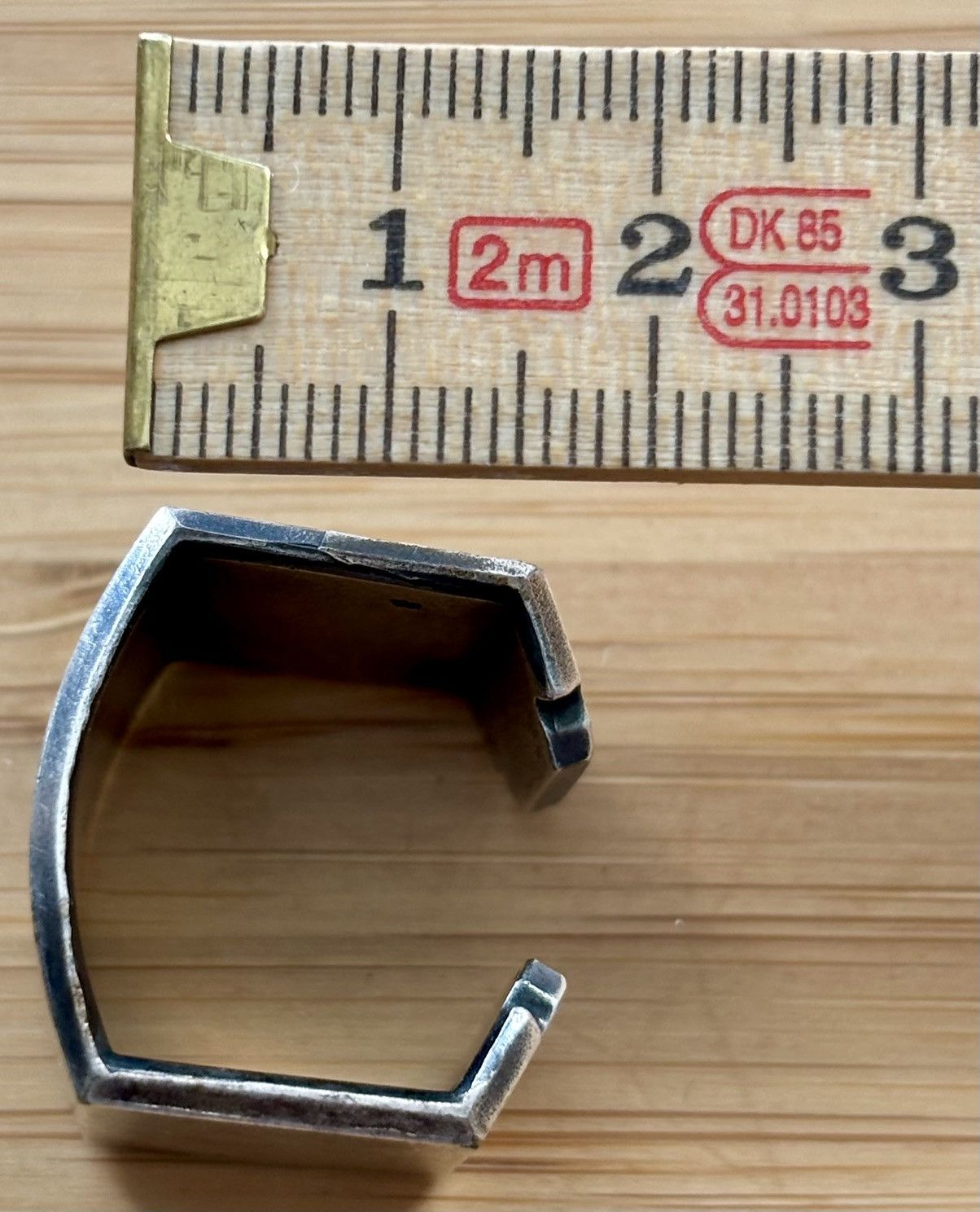 Julius Julius Engraved Industrial Brutalist Alloy Ring Size ONE SIZE - 12 Thumbnail