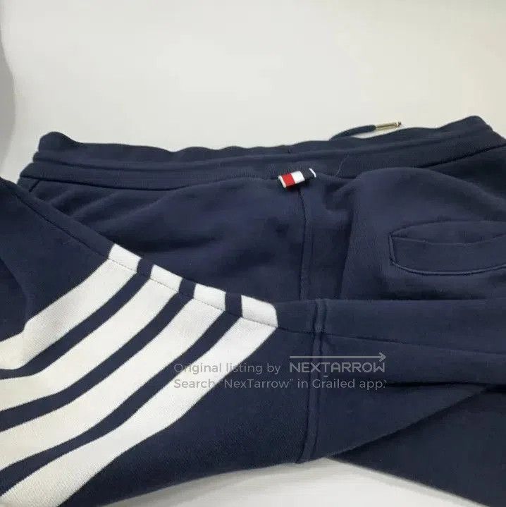 Thom Browne Thom Browne Classic Striped Navy Sweatpants. Size US 30 / EU 46 - 8 Thumbnail