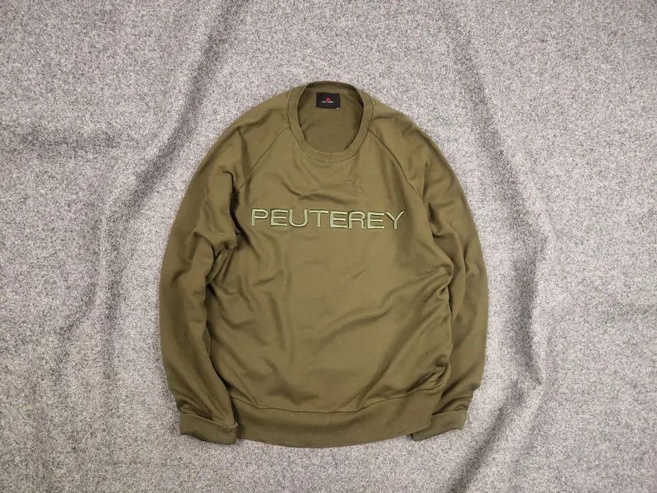 Peuterey Peuterey Embroidered logo Designer Crew Chek Sweatshirt Size US XL / EU 56 / 4 - 1 Thumbnail