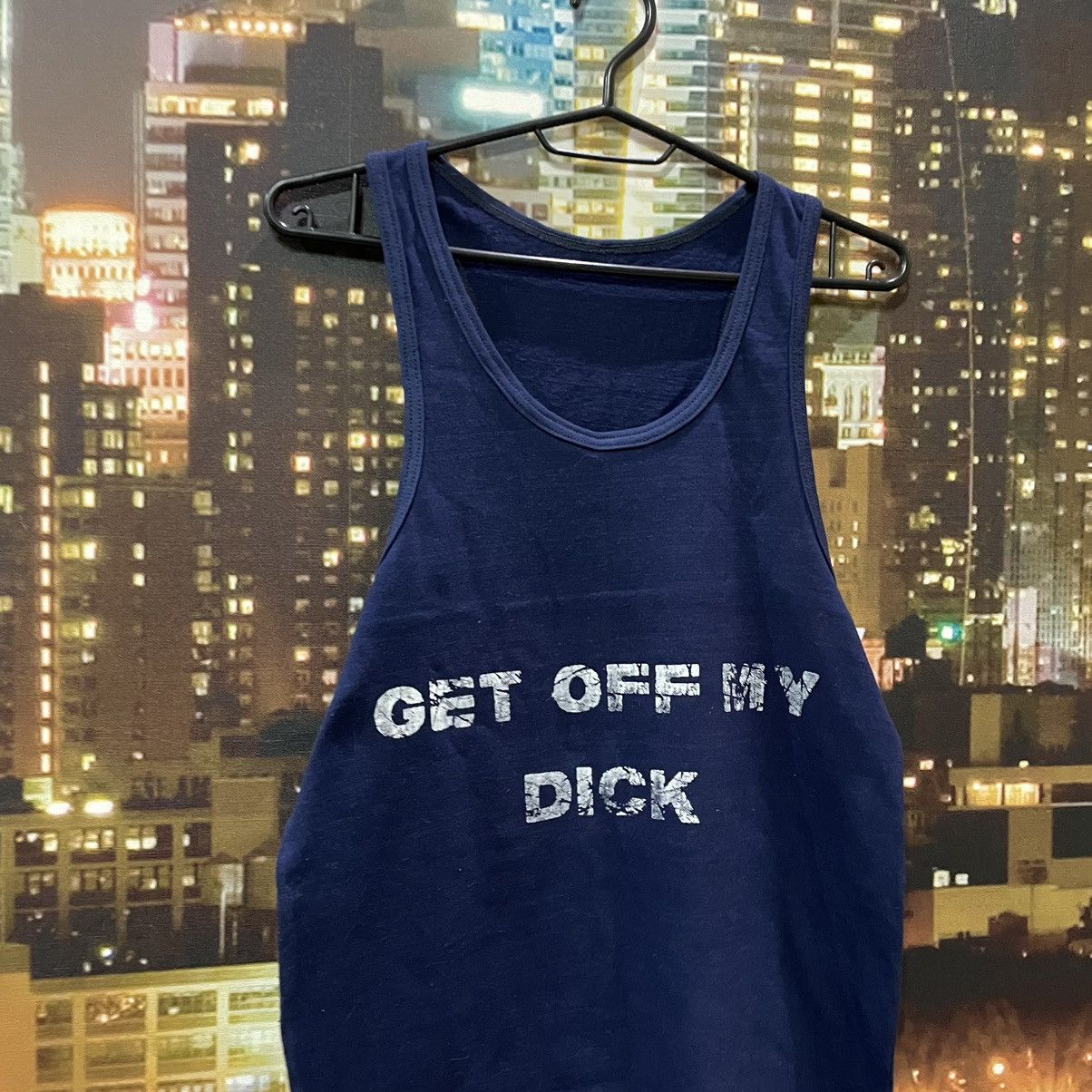 Band Tees OPIUM TANK TOP HUMOR GET OFF MY DICK PENIS SEX PORNSTAR 90s Size US M / EU 48-50 / 2 - 2 Thumbnail