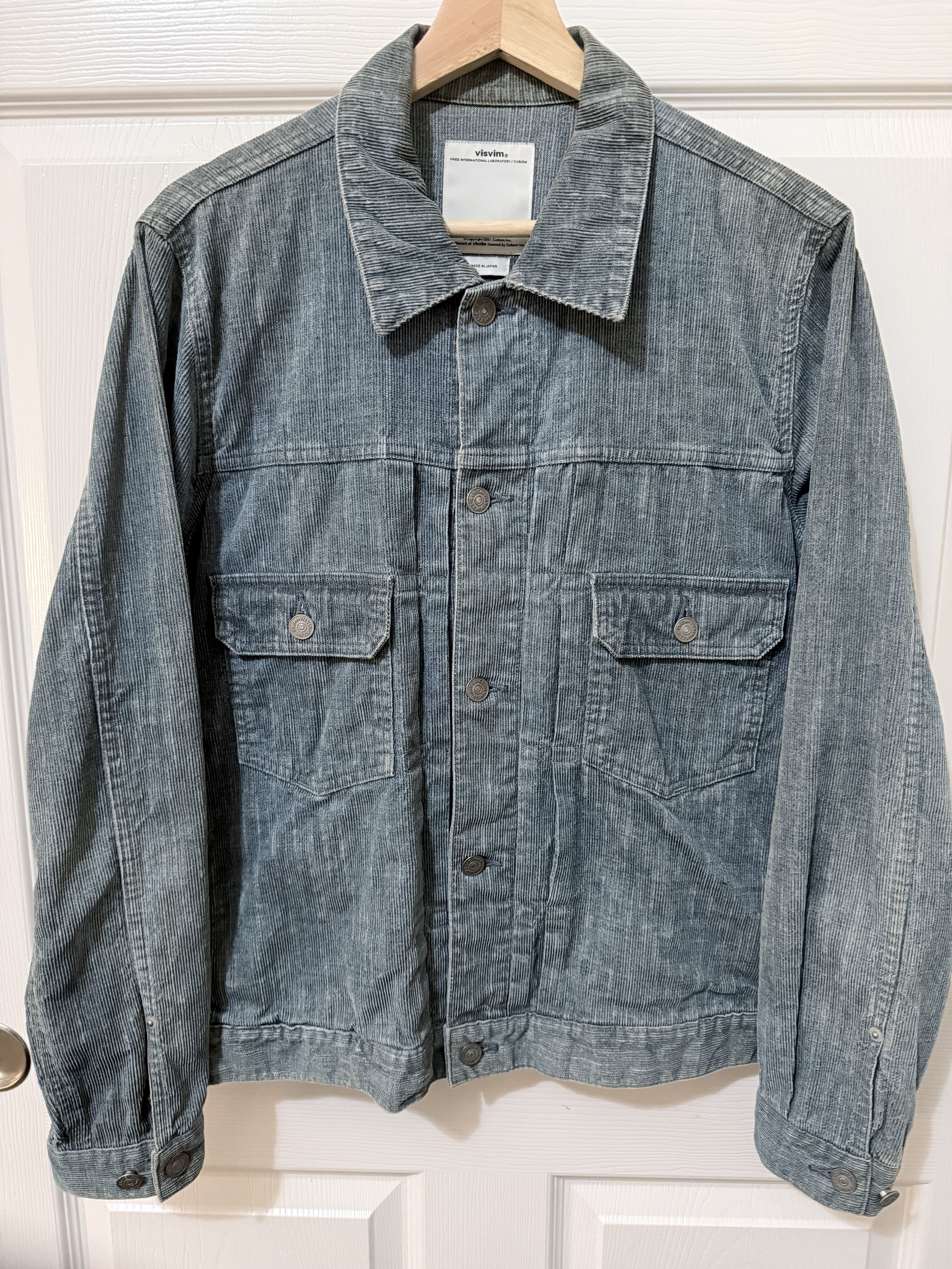 Visvim Visvim SS13 Corduroy 101 Jkt Light Blue Size US M / EU 48-50 / 2 - 1 Thumbnail