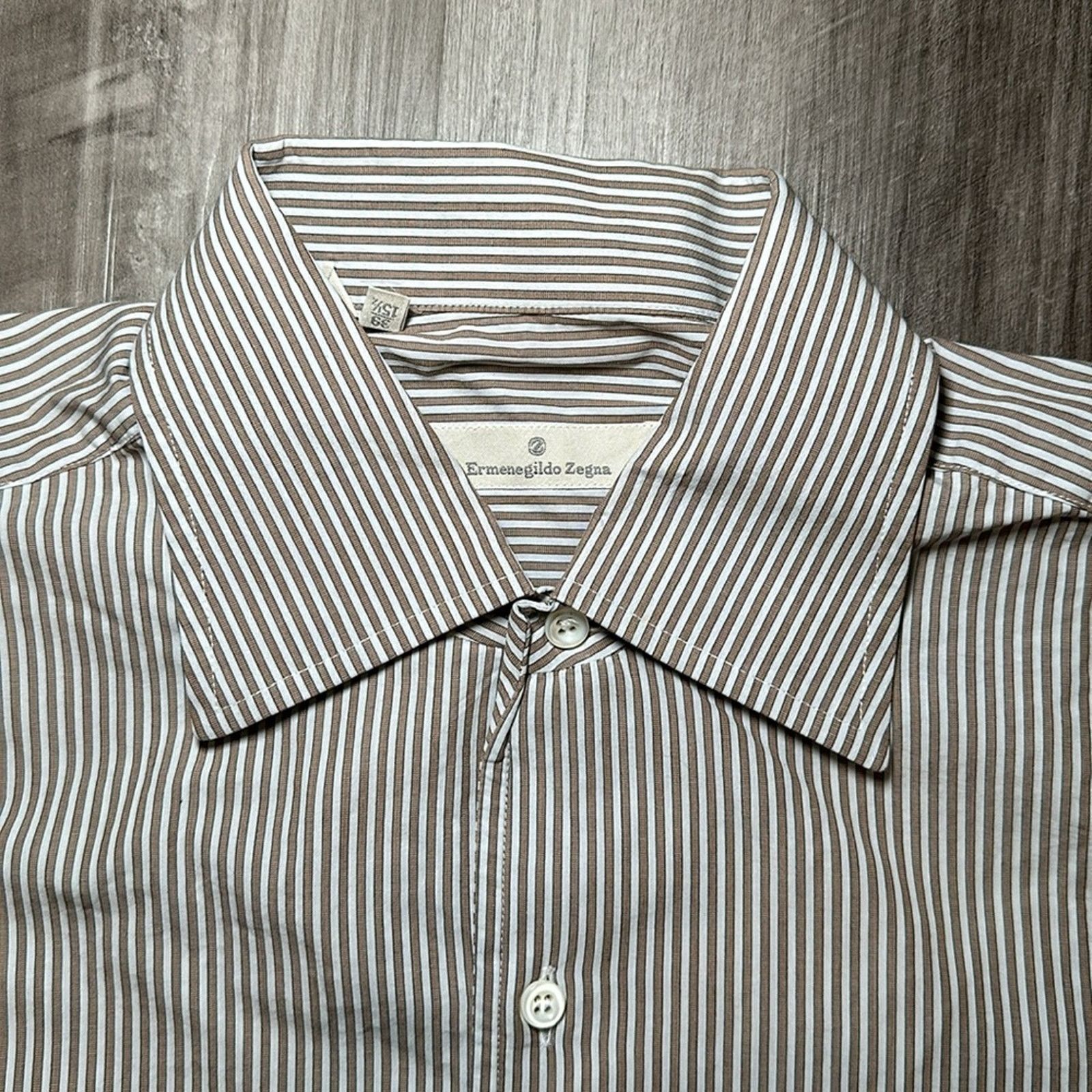Ermenegildo Zegna Ermenegildo Zegna Long Sleeve Button Down - Large (15.5) Size US L / EU 52-54 / 3 - 5 Thumbnail