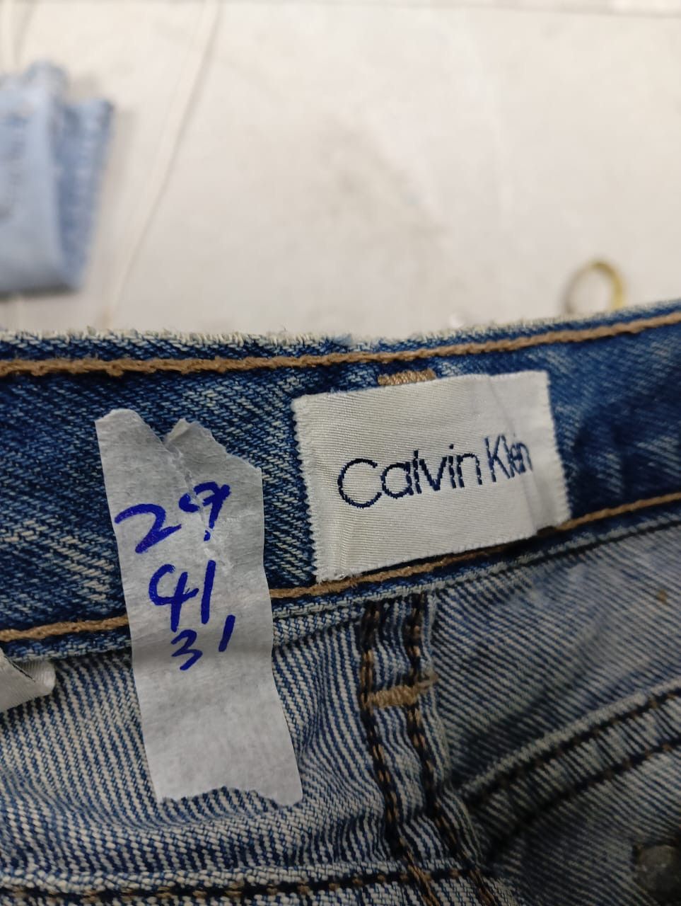Calvin Klein vintage Calvin klein distressed denim made in USA 3375 Size US 29 - 8 Thumbnail
