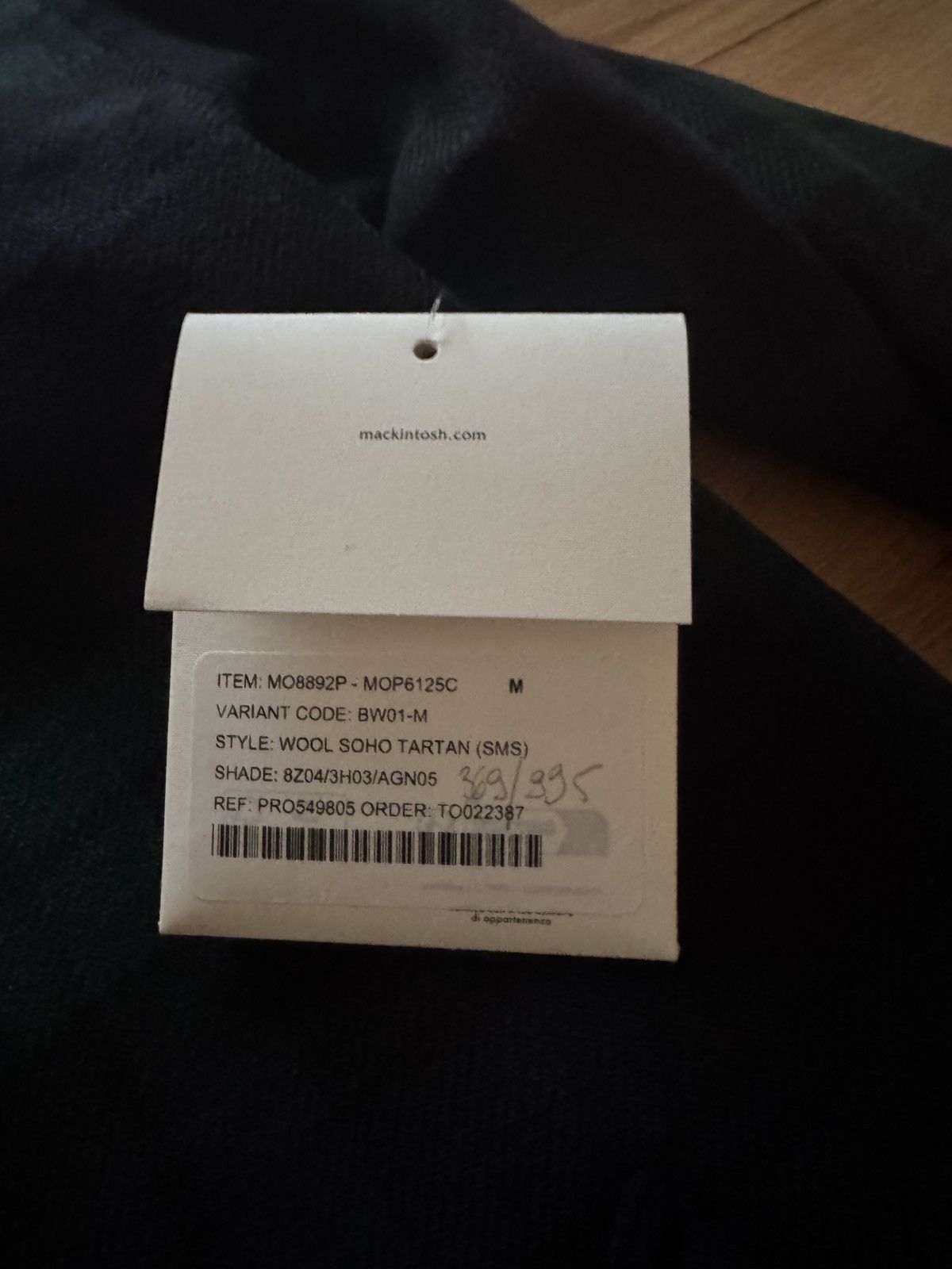 Mackintosh MACKINTOSH Wool Soho Tartan Size US M / EU 48-50 / 2 - 2 Thumbnail