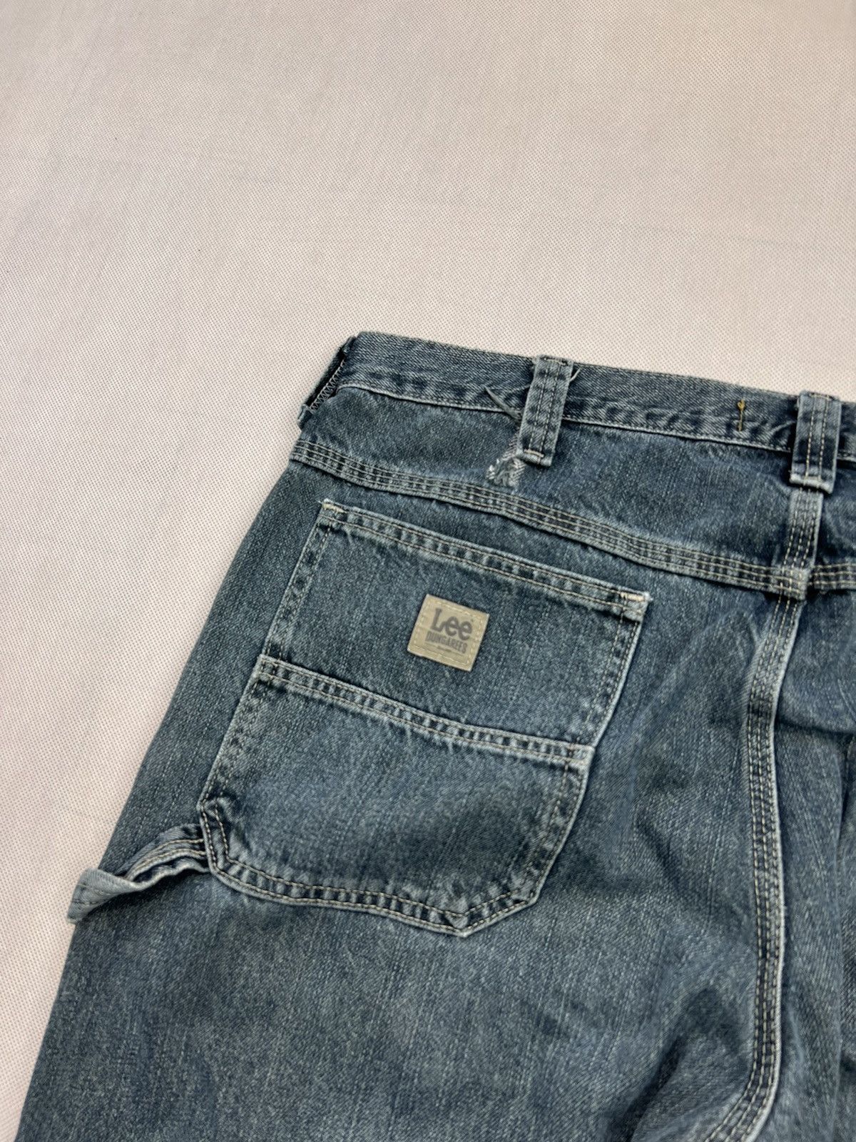 Lee × Vintage Baggy Pants Lee Single Knee Dungarees Hip Hop Rap Vintage Size US 38 / EU 54 - 4 Thumbnail