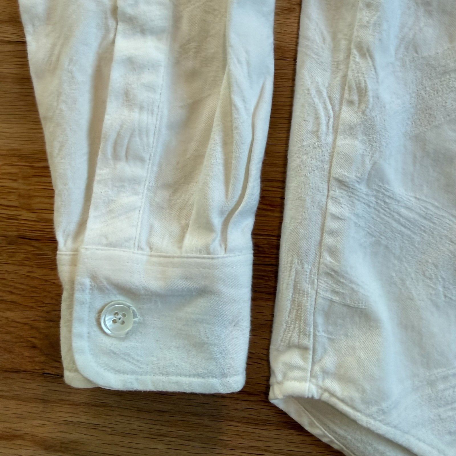 Our Legacy Our Legacy SS15 White Patten Woven Cotton Shirt Size US S / EU 44-46 / 1 - 7 Thumbnail