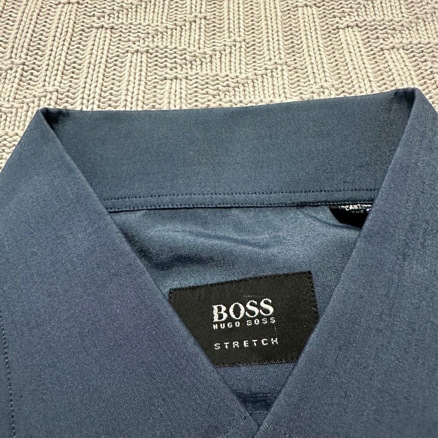 Hugo Boss Hugo Boss matte blue button down size 16.5 Size US L / EU 52-54 / 3 - 5 Thumbnail