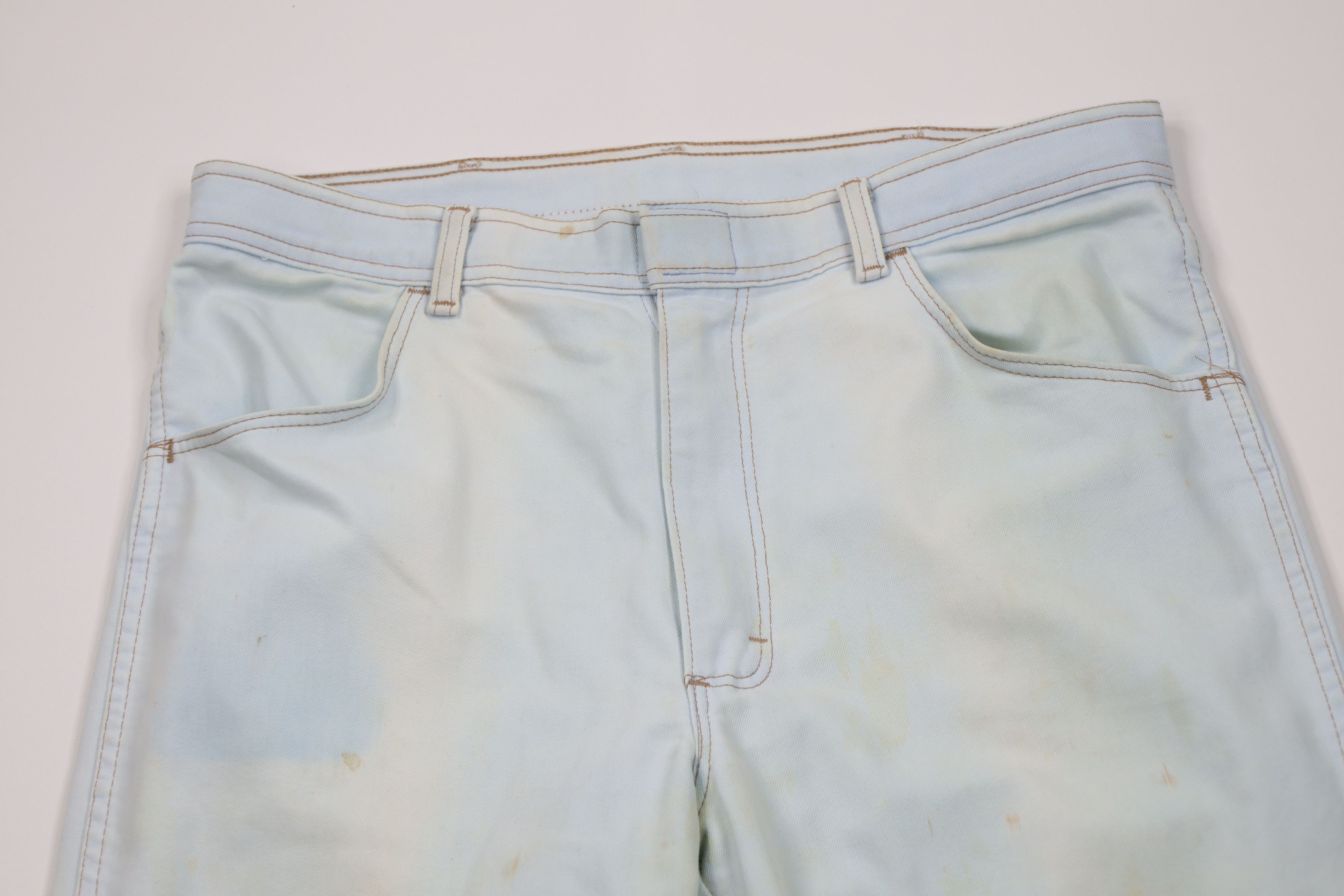 Wrangler Vintage 70s 80s Wrangler Flared Wide Leg Denim Jeans USA Size US 36 / EU 52 - 2 Thumbnail