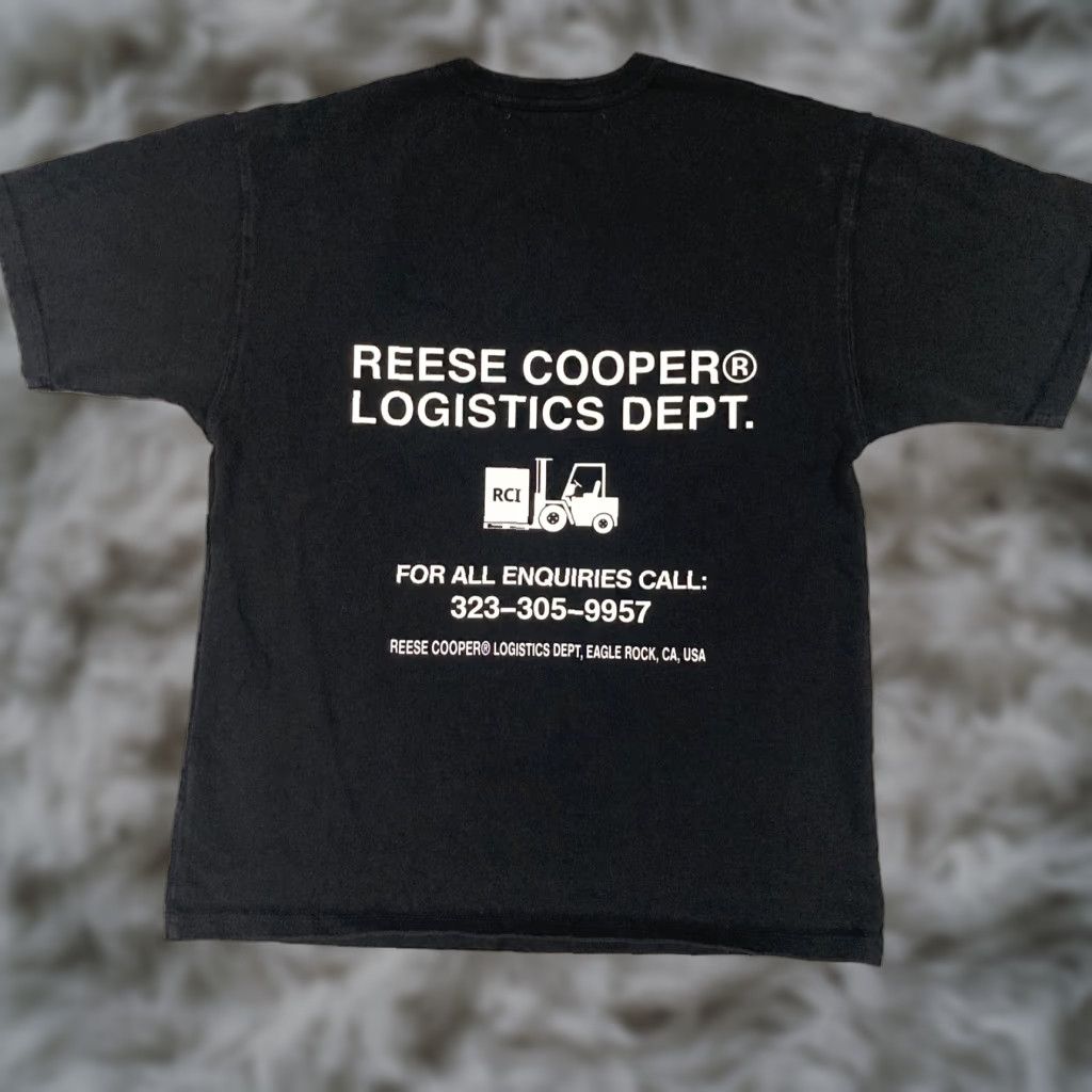 Reese Cooper Reese Cooper T Shirt Mens Medium Black Logistics Dept Short Sleeve Crewneck Size US M / EU 48-50 / 2 - 1 Thumbnail