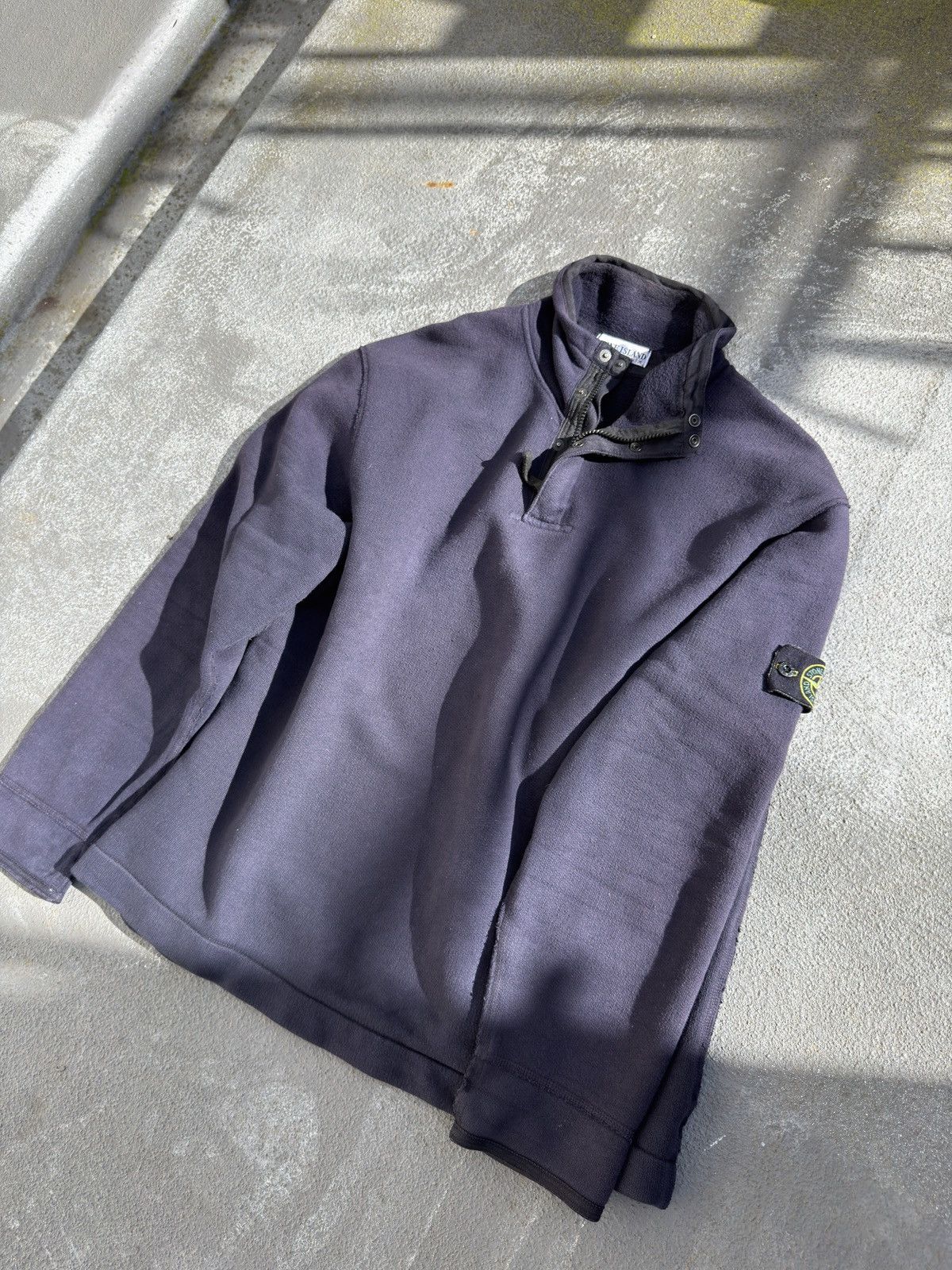 Stone Island Vintage Stone Island Art.37156M57 1/4 Neck Sweater L Size US XL / EU 56 / 4 - 3 Thumbnail