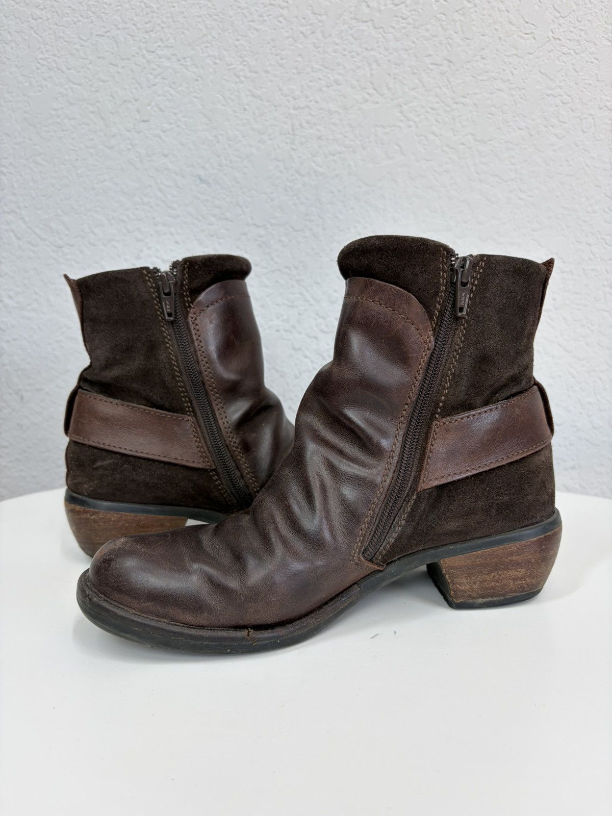 A.S.98 Vintage Like Maison Margiela Belted Leather Biker Boots Size US 8 / IT 38 - 11 Thumbnail