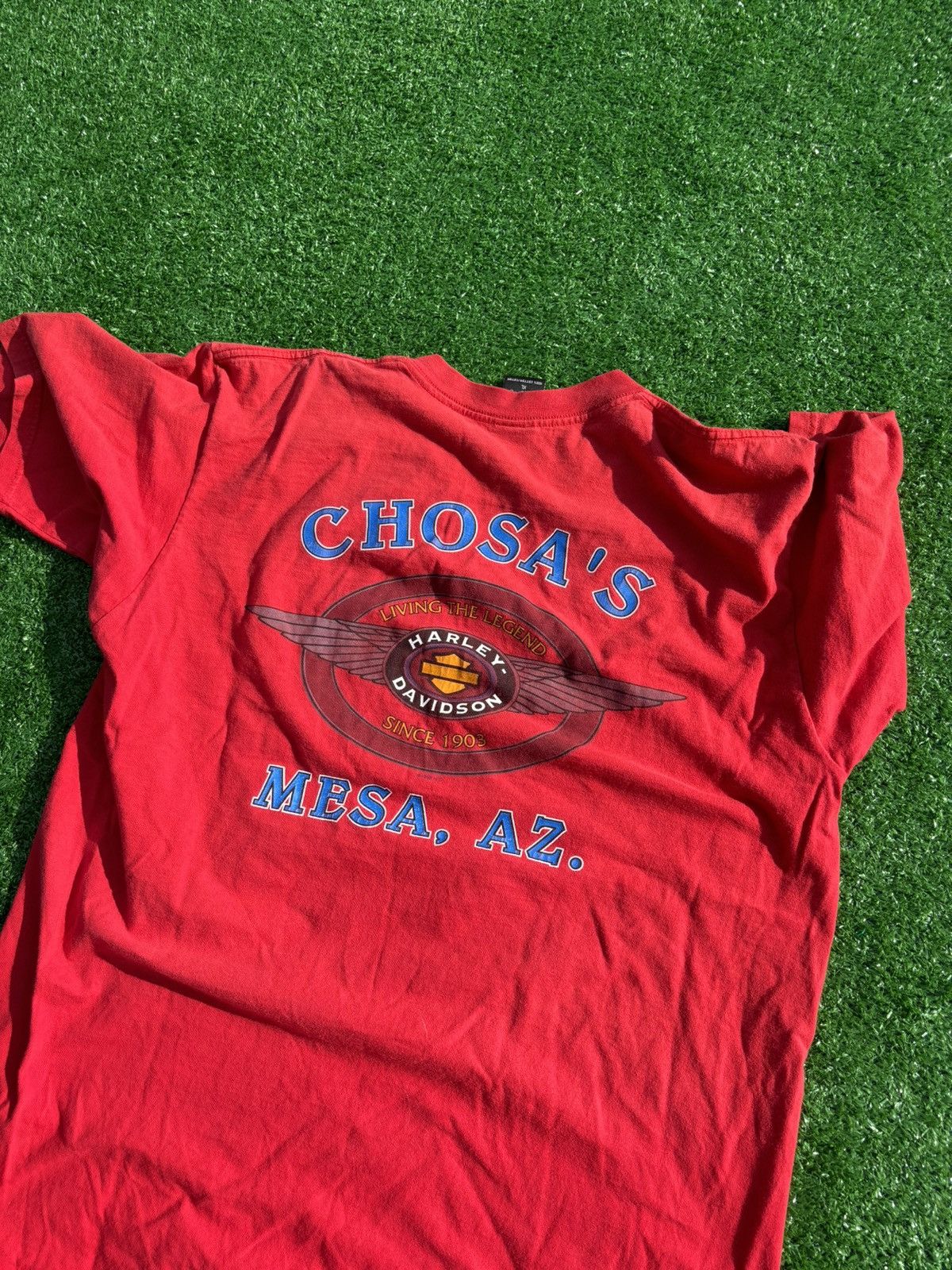 Harley Davidson × Vintage Vintage Harley Davidson t shirt 1998 Size US XL / EU 56 / 4 - 4 Thumbnail