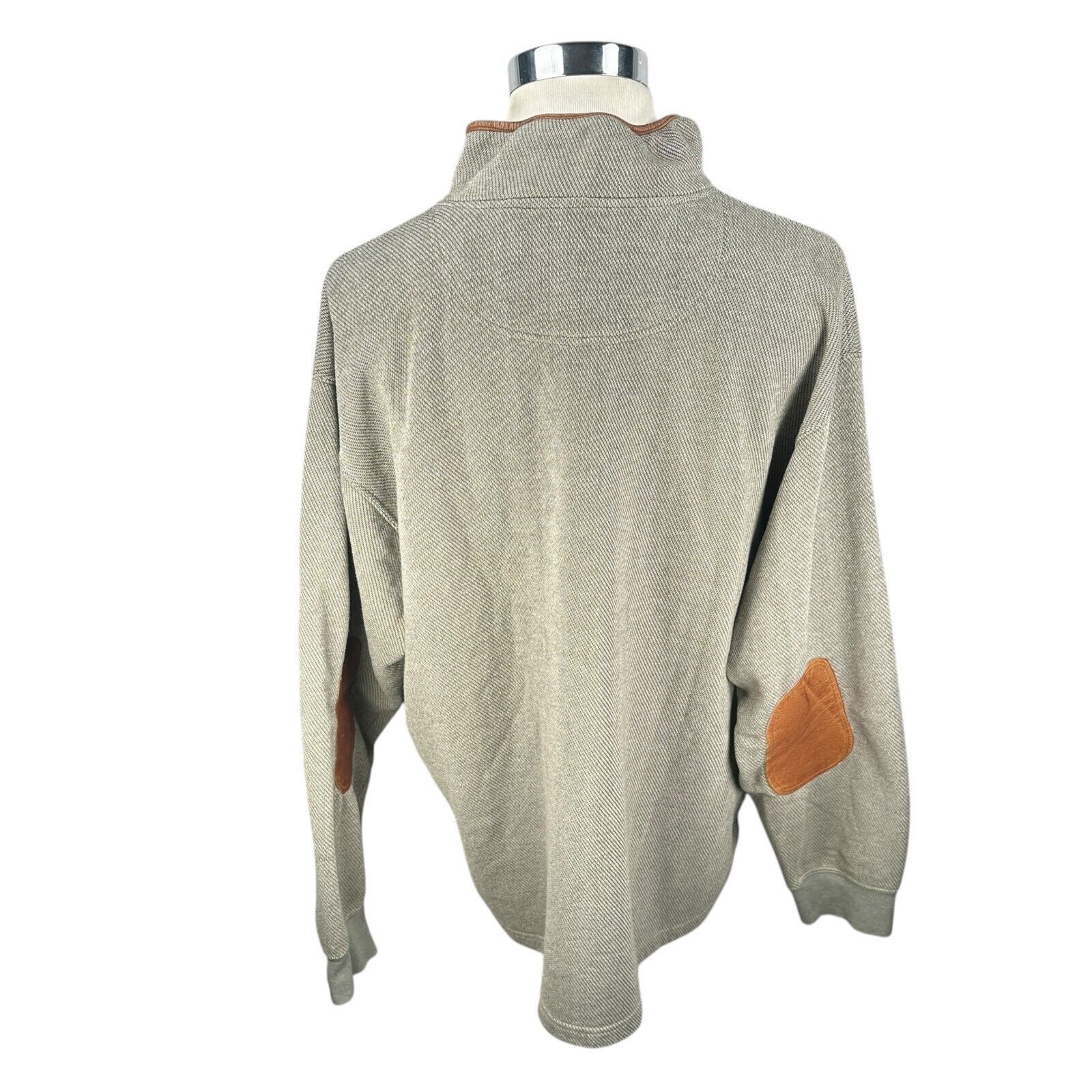 Orvis Orvis 1/4 Zip Sweatshirt Mens 2XL XXL Olive Green Leather Size US XXL / EU 58 / 5 - 5 Thumbnail