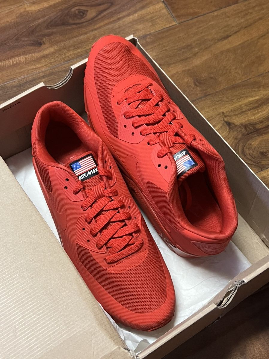 Air max 9 red independence day hot sale