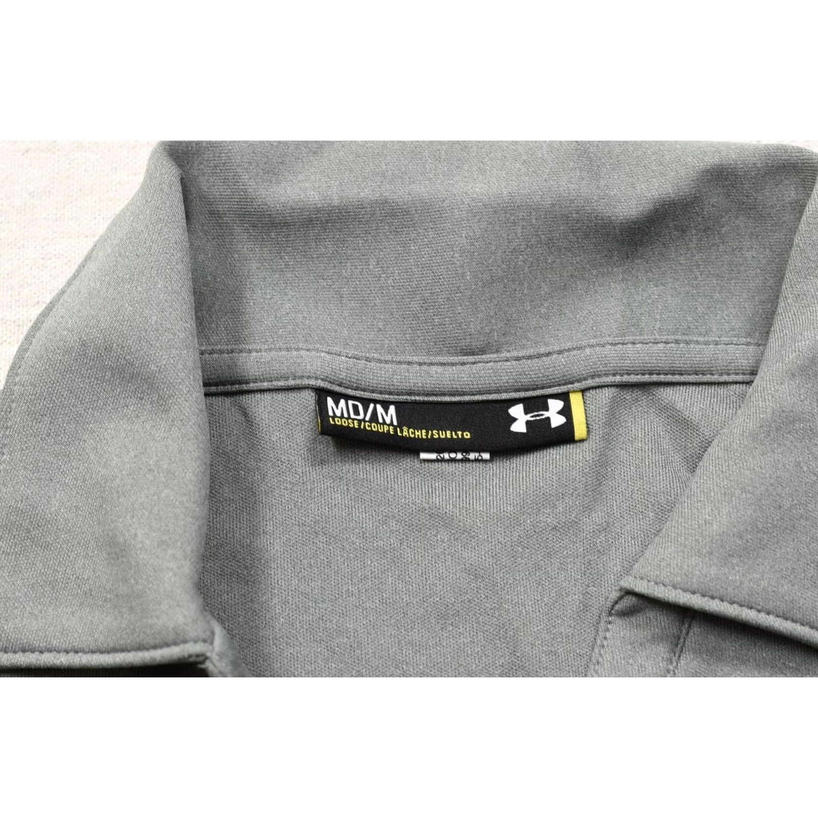 Under Armour Under Armour Polo Shirt Womens Medium Green Short Sleeve V-Neck Loose Fit Sports Casual Shirt Size 32" / US 10 / IT 46 - 8 Thumbnail