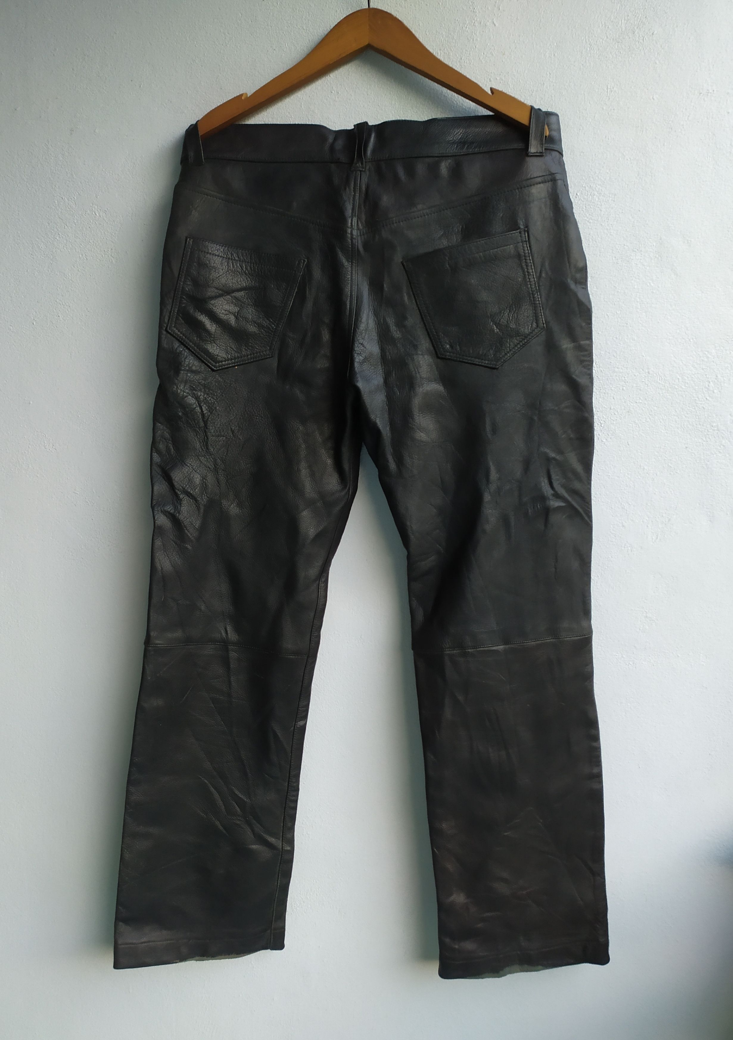 Leather × Vintage Vintage Leather Pants Size US 35 - 2 Thumbnail