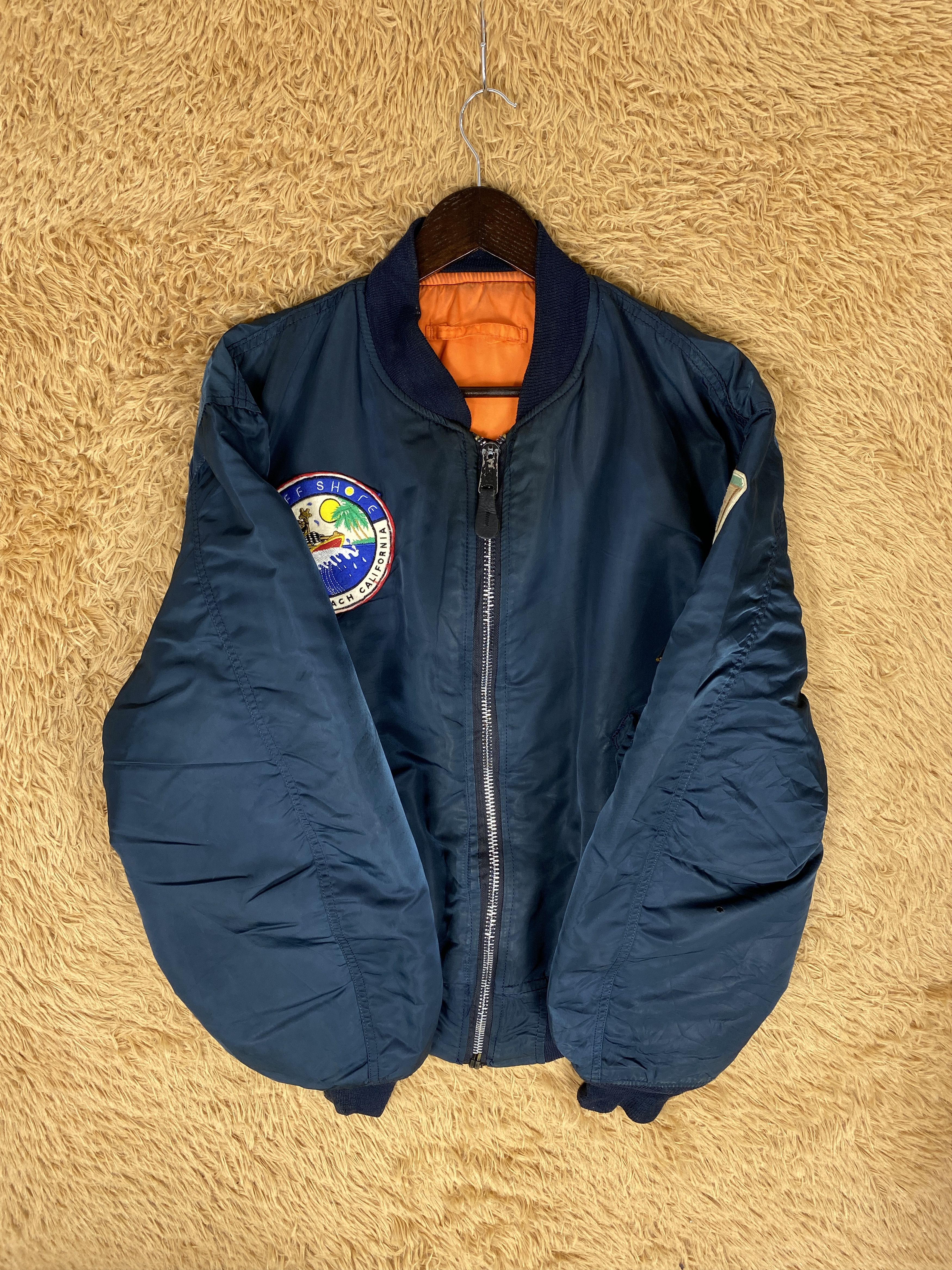 Alpha Industries Vintage Alpha Industries Reversible Bombers Jacket J2020 Size US XL / EU 56 / 4 - 6 Thumbnail