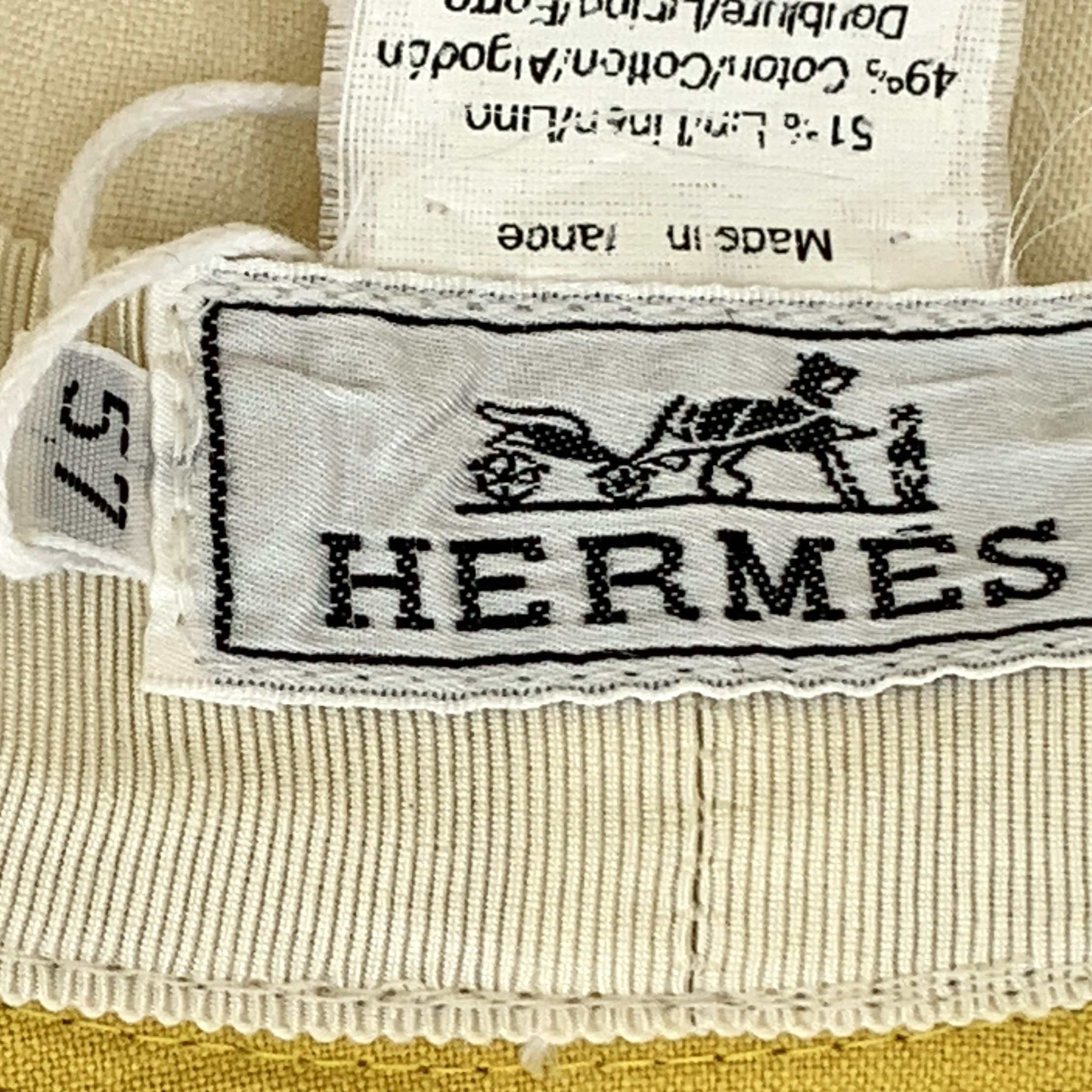 Hermes Hermes Linen Bucket Hat Yellow (57 cm) Size ONE SIZE - 7 Thumbnail