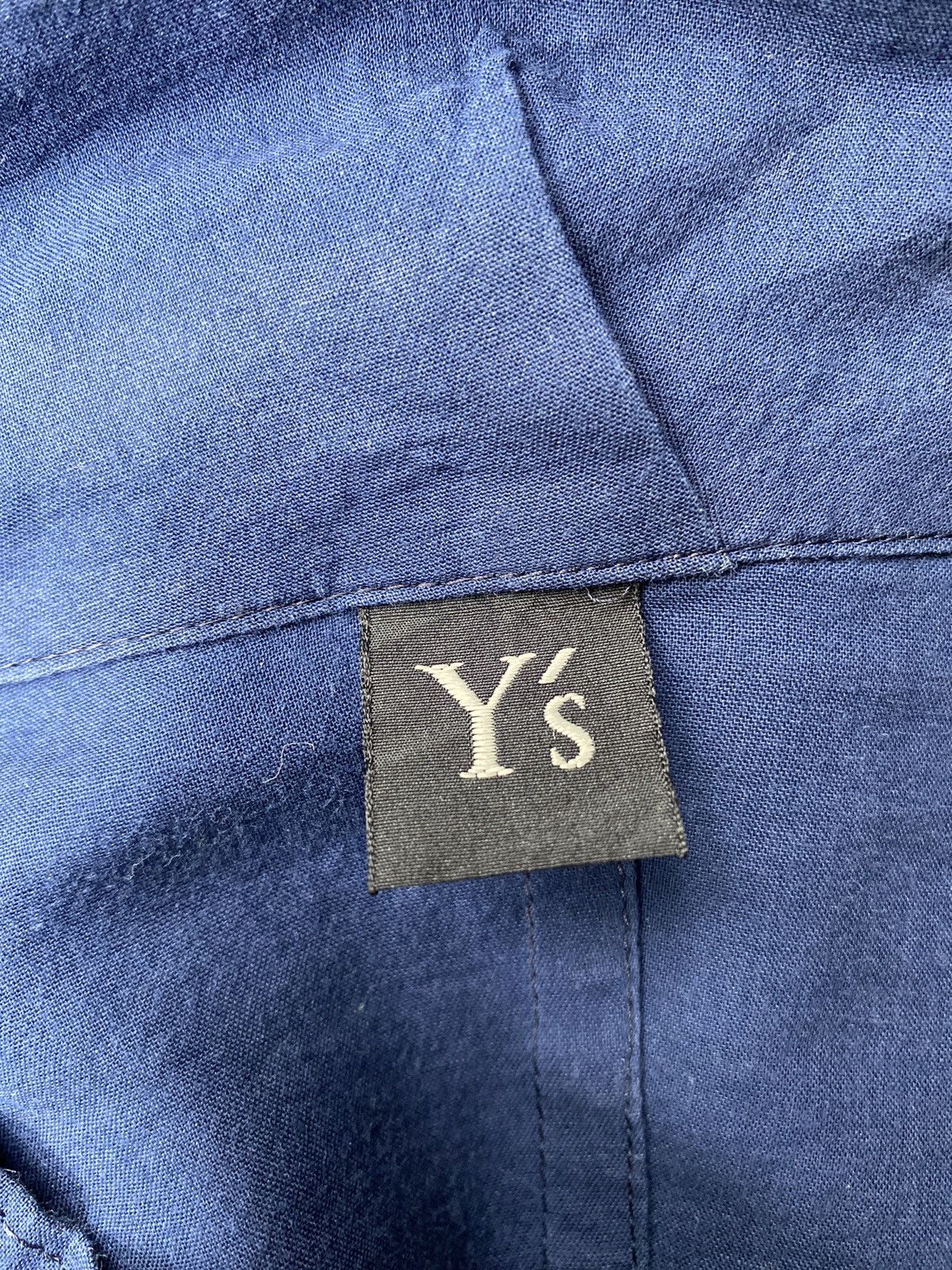 Y's Y’s Navy Stand Collar Shirt Size US XL / EU 56 / 4 - 14 Thumbnail