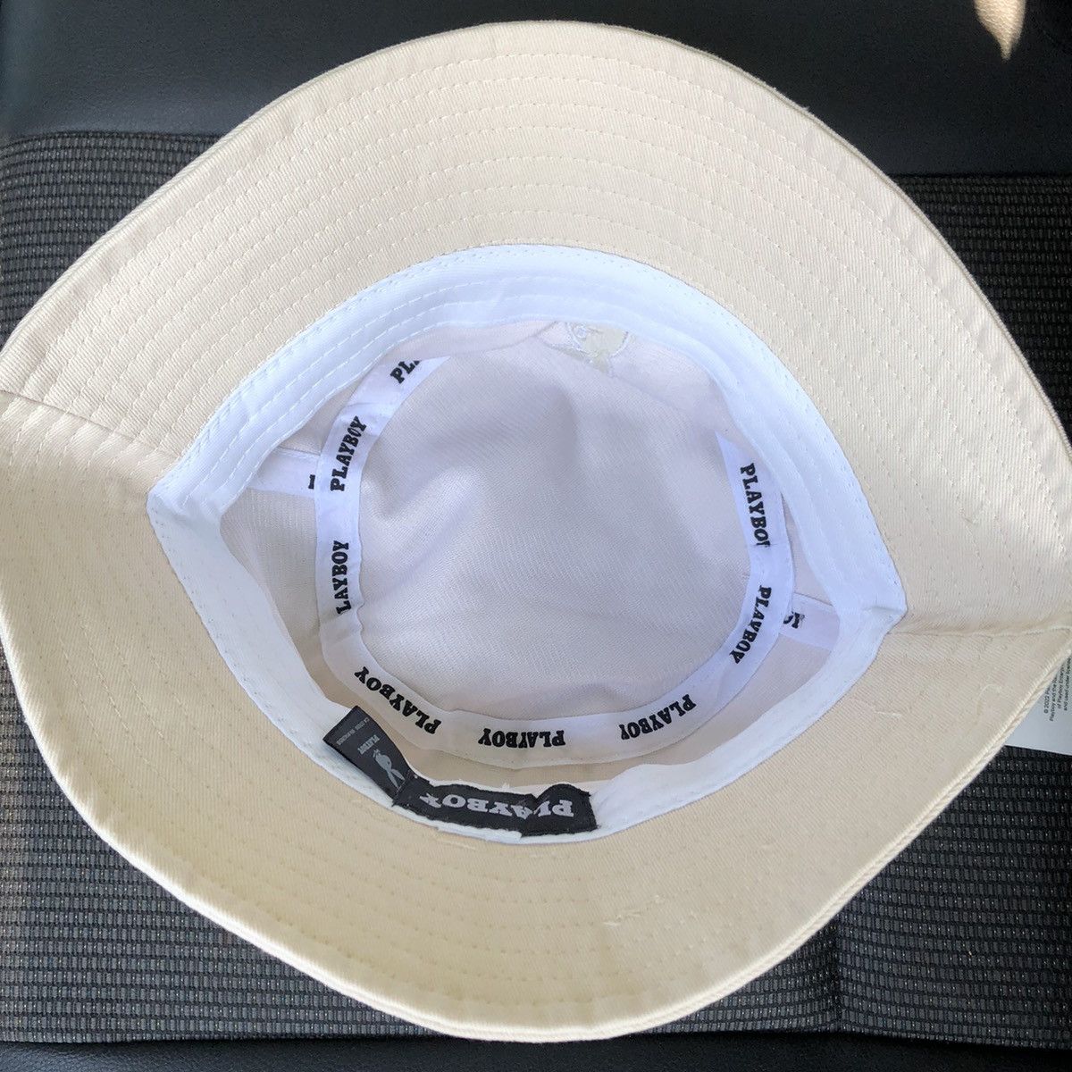 Playboy Playboy BucketHat Embroyed Logo BEIGE Onesize Size ONE SIZE - 7 Thumbnail