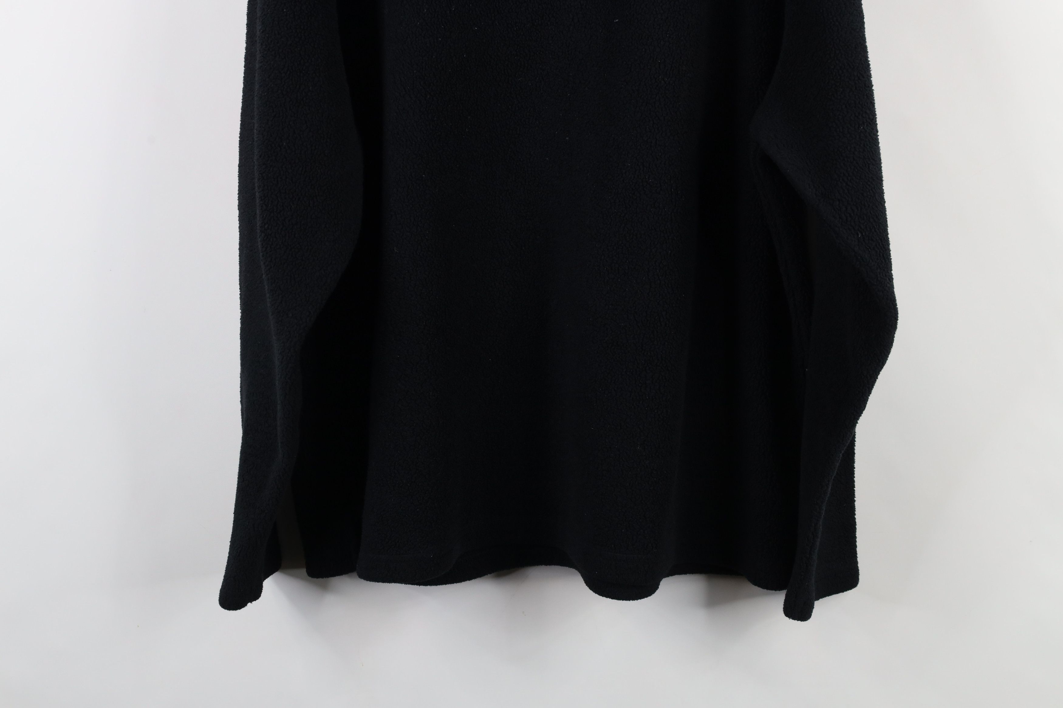 Vintage Vintage 90s Streetwear Blank Fleece V-Neck Sweater Black Size US XL / EU 56 / 4 - 10 Thumbnail