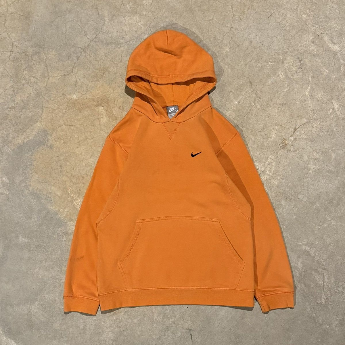 Nike Vintage 2000s Nike Orange Mini Swoosh Hoodie Essential Y2K Size US XS / EU 42 / 0 - 1 Thumbnail