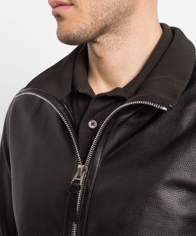 Tom Ford o1w1db10125 LXR012 Leather Jacket in Black Size US L / EU 52-54 / 3 - 5 Thumbnail