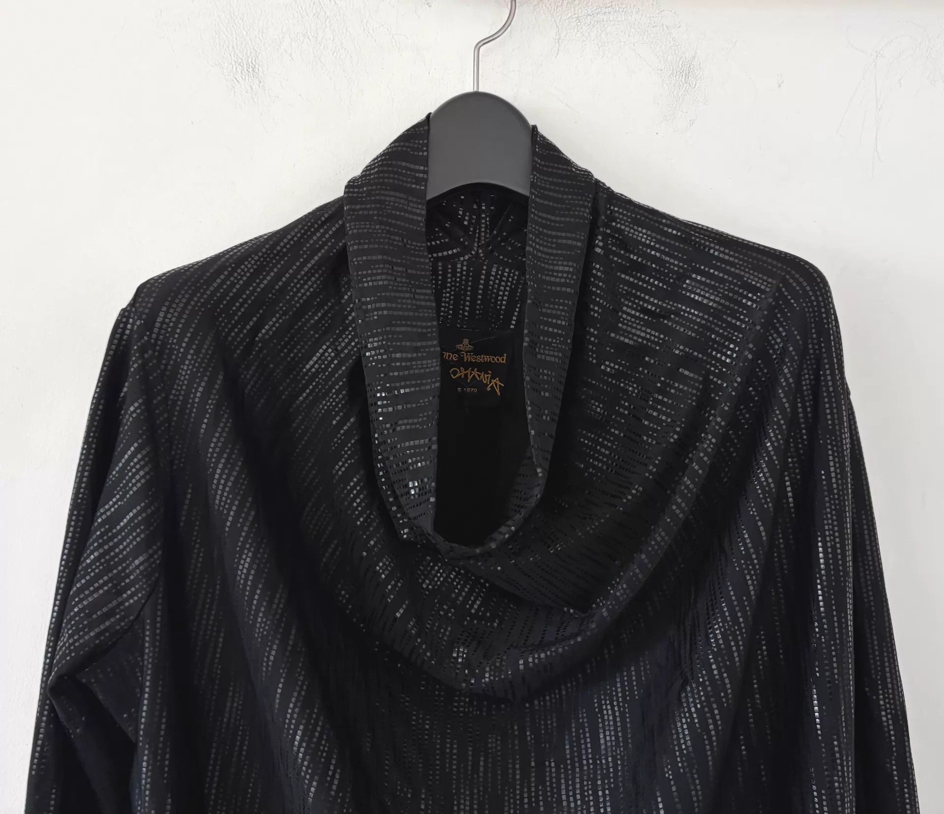 Vivienne Westwood Vivienne Westwood Anglomania Black LS Loose V-neck Dress S Size S / US 4 / IT 40 - 3 Thumbnail