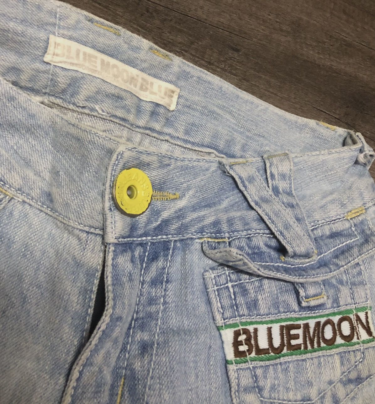Japanese Brand VINTAGE BLUE MOON BLUE JEANS TEAM HAWAII BMB-93 Size 28" / US 6 / IT 42 - 15 Thumbnail
