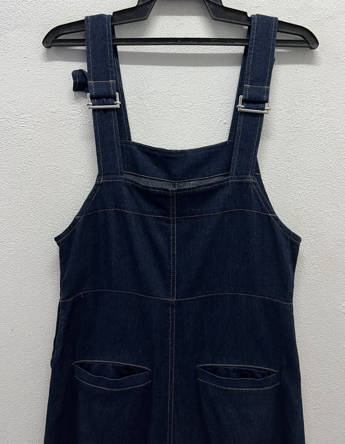 Japanese Brand × Vintage Snidel Dark Wash Wide-Leg Denim Overalls - Size 1 Size US 32 / EU 48 - 4 Thumbnail