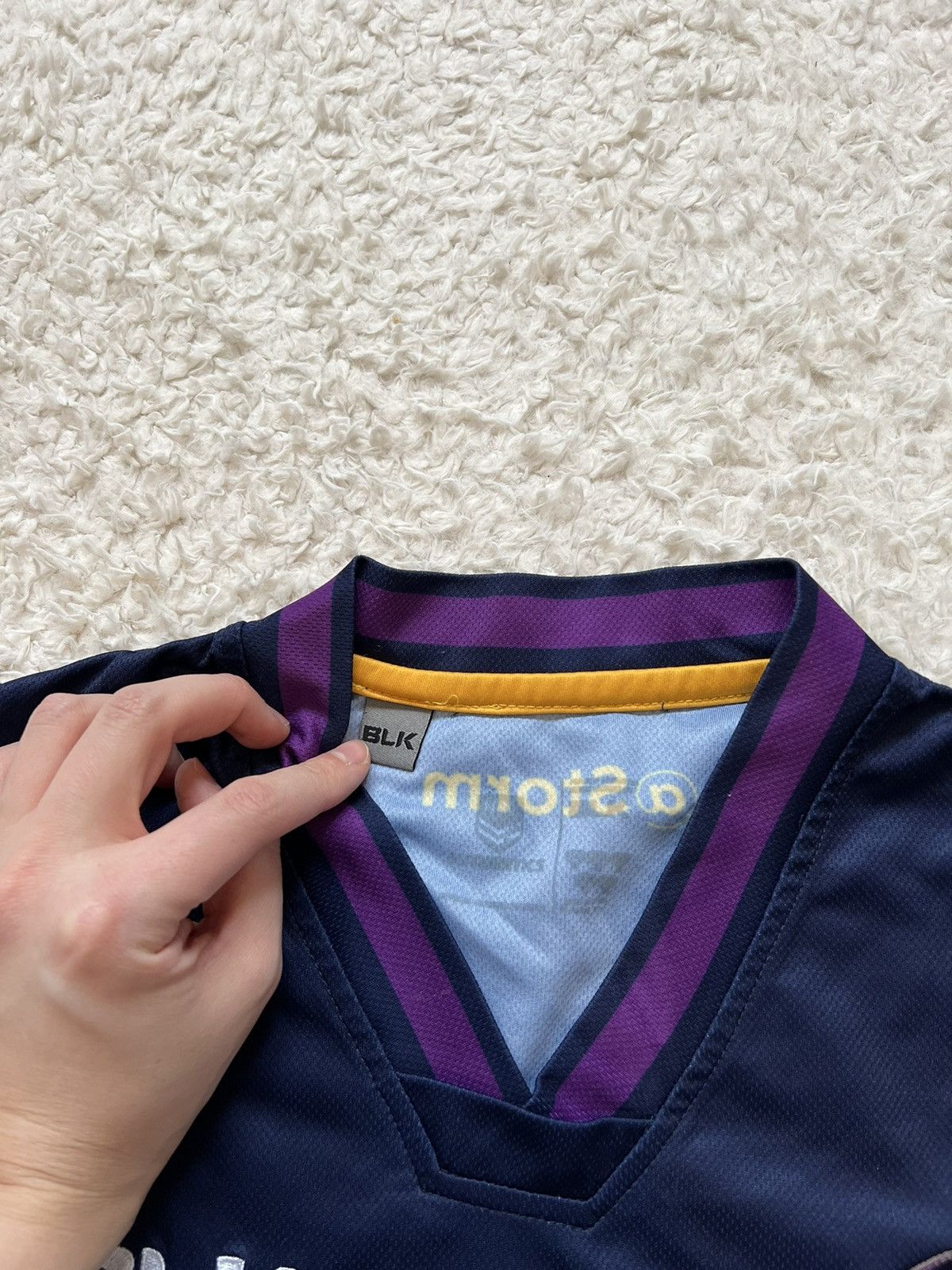 Vintage T-shirt BLK Melbourne Storm NRL Rugby League Size US M / EU 48-50 / 2 - 3 Thumbnail