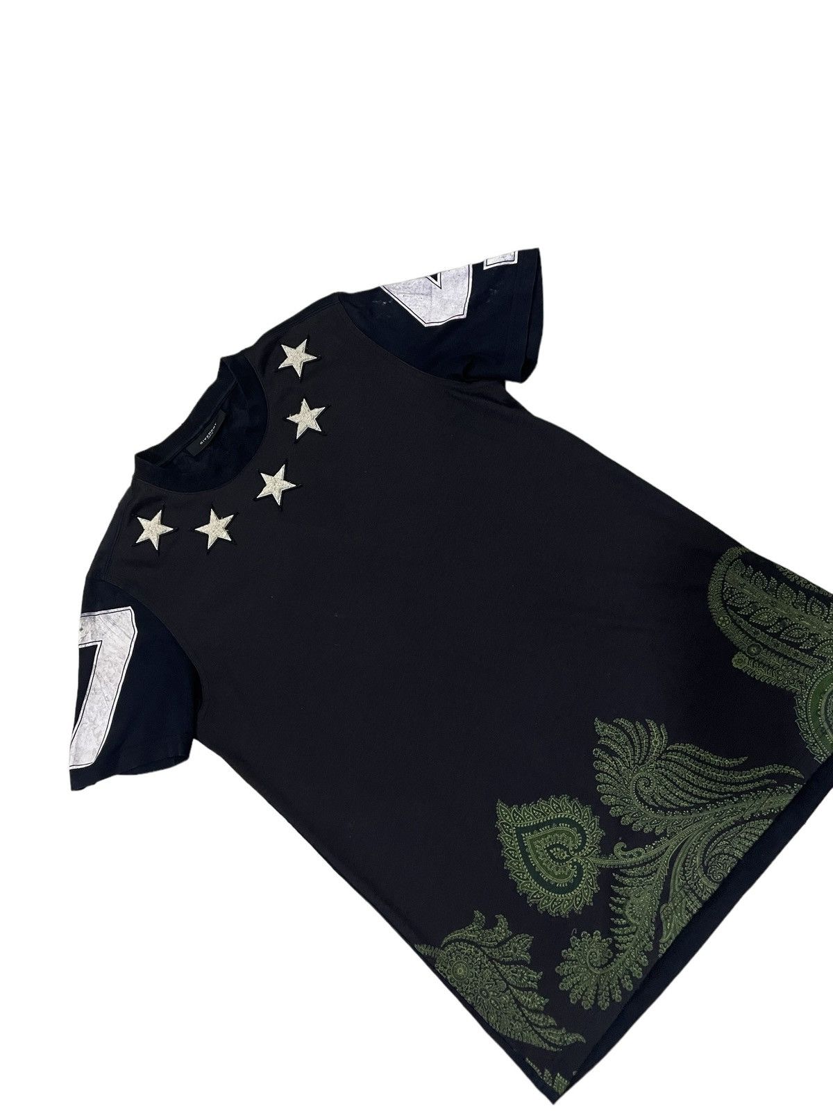 Designer × Givenchy Givenchy star 74 logos black tee Size XS / US 0-2 / IT 36-38 - 3 Thumbnail