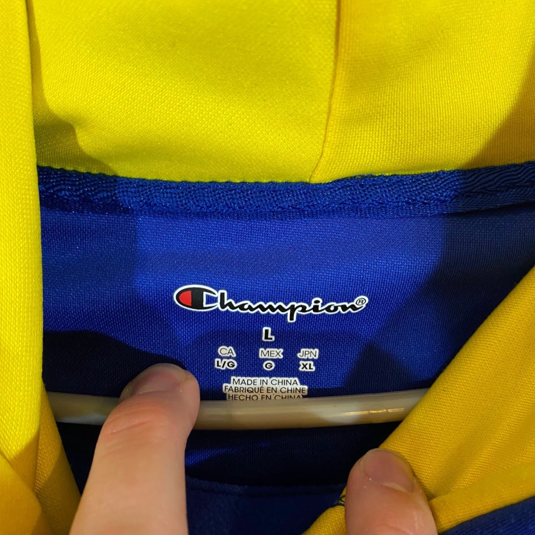 Champion VINTAGE UNIVERSITY OF DELAWARE Jacket Mens Large Blue Champion Hoodie Pullover Hens Blue Size US L / EU 52-54 / 3 - 3 Thumbnail