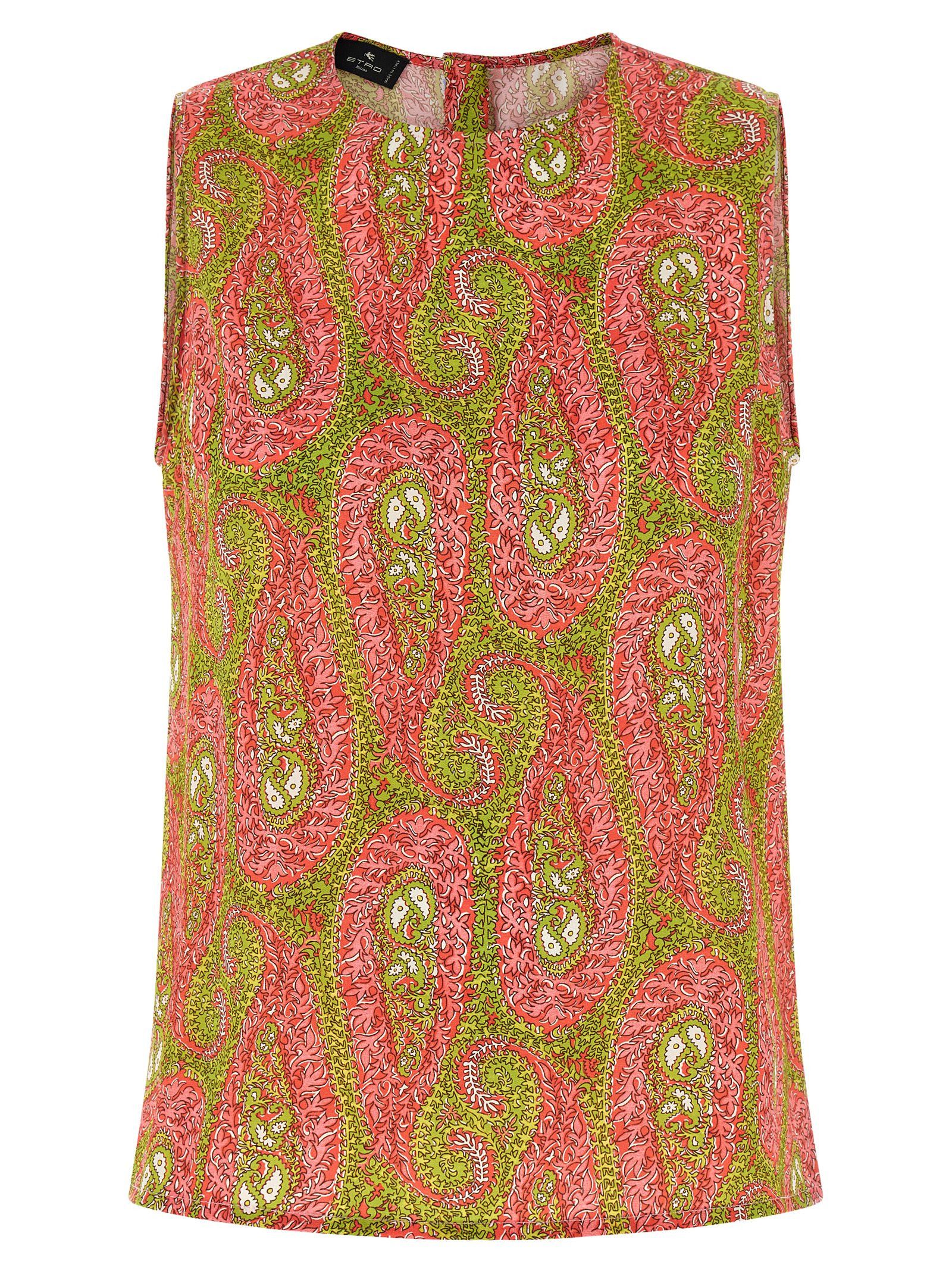 Etro 'Paisley Foliage' top Size L / US 10 / IT 46 - 1 Thumbnail