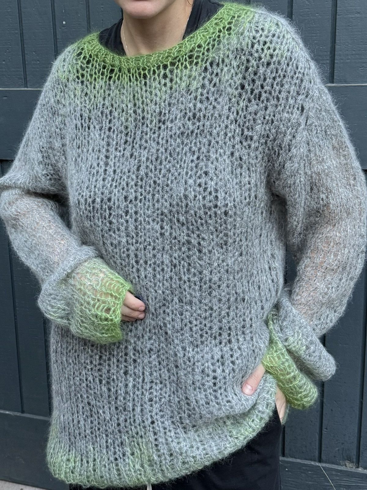 Ann Demeulemeester Ann Demeulemeester Gradient Mohair Sweater Size US M / EU 48-50 / 2 - 1 Thumbnail