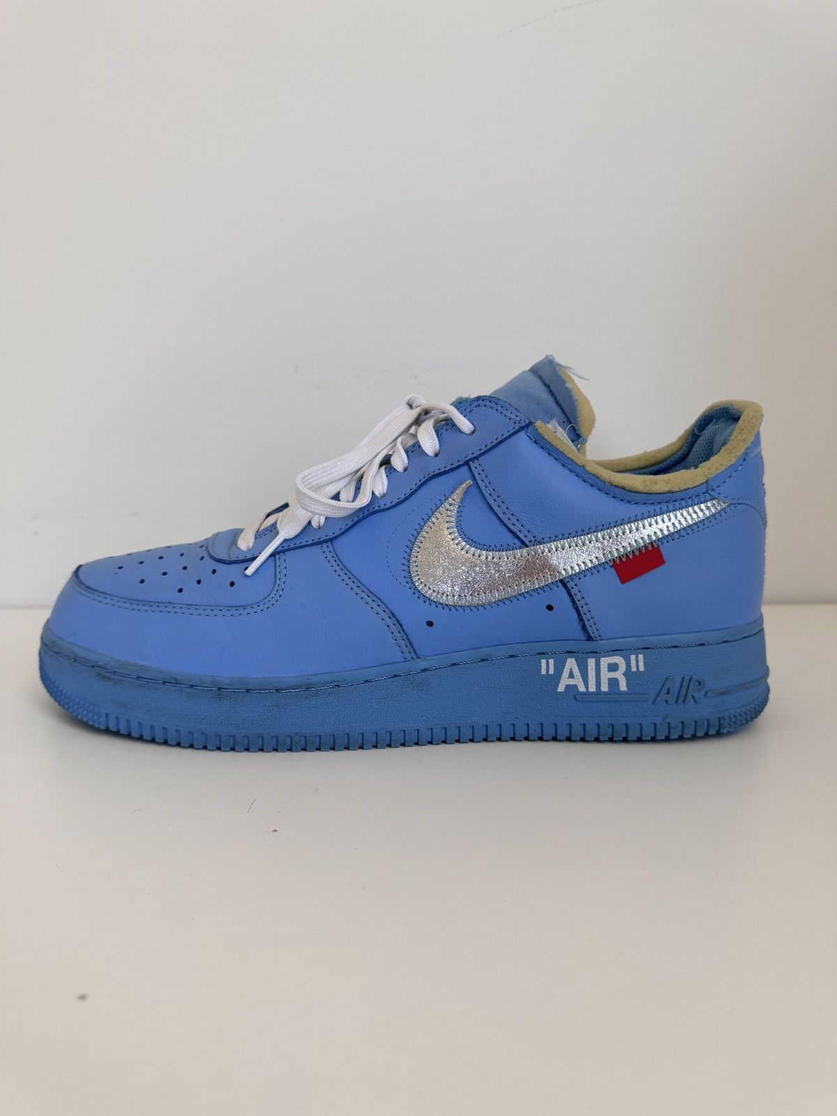 Nike × Off-White × Virgil Abloh Nike Air Force 1 Off White MCA University Blue Size US 11 / EU 44 - 6 Thumbnail