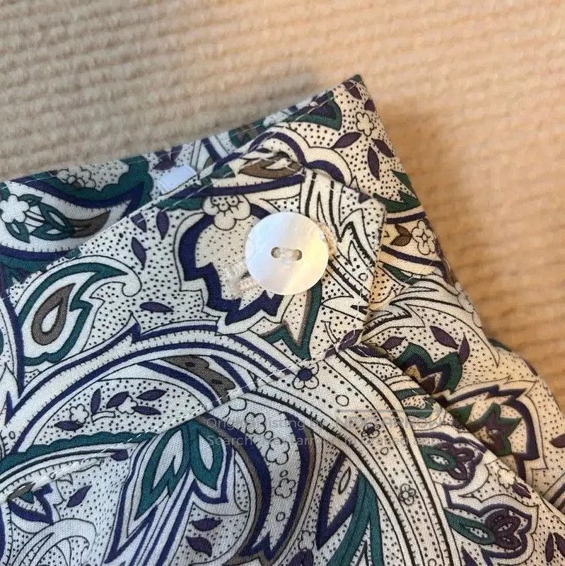 Burberry Burberry Multicolor Silk Blend Midi Skirt. Size 23" - 3 Thumbnail