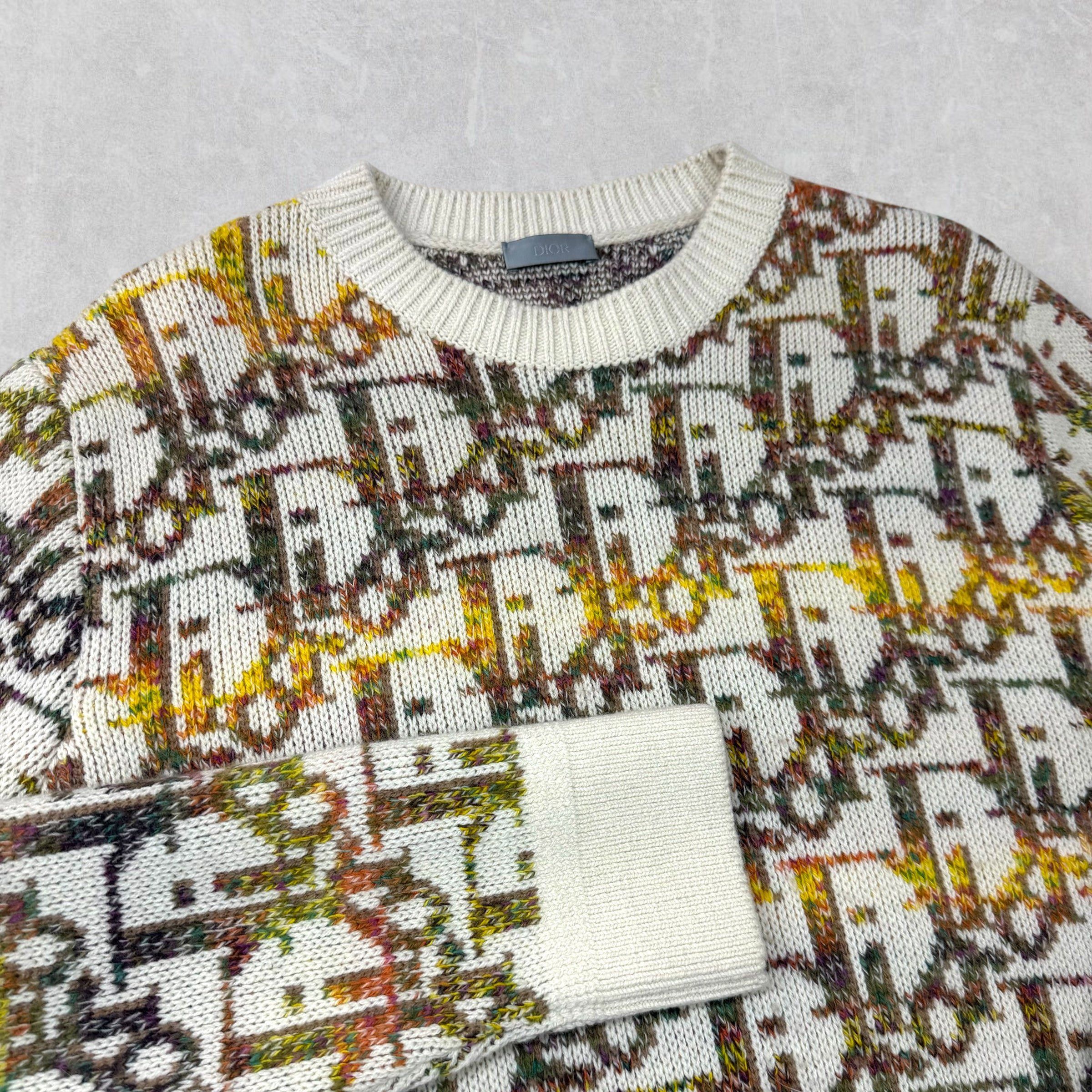 Dior Dior Oblique Pixel Multicolor Knit Sweater L Size US L / EU 52-54 / 3 - 2 Thumbnail