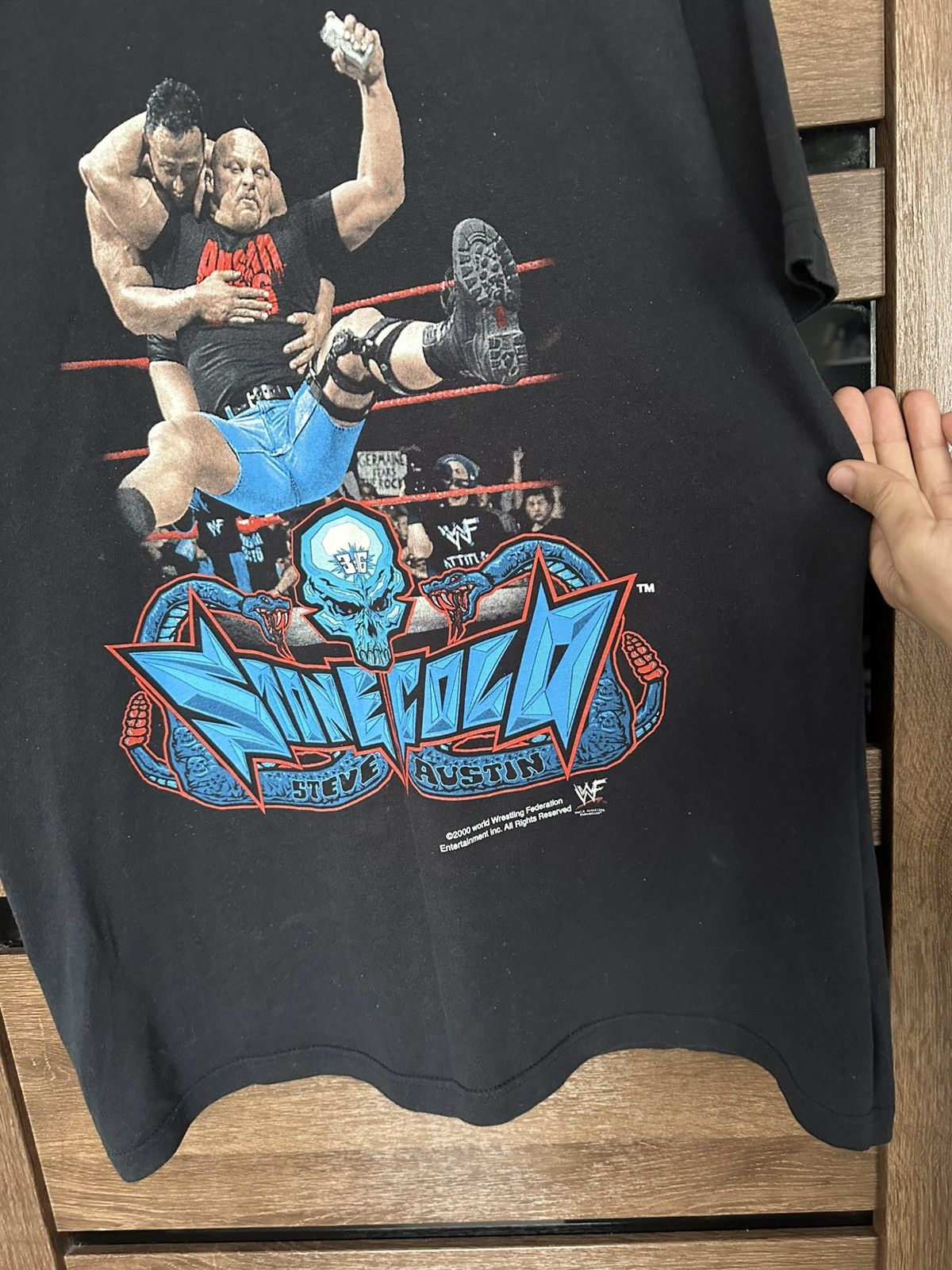 WWF 2000 Steve Austin Stone Cold WWF Vintage T-Shirt Tee Size US M / EU 48-50 / 2 - 11 Thumbnail