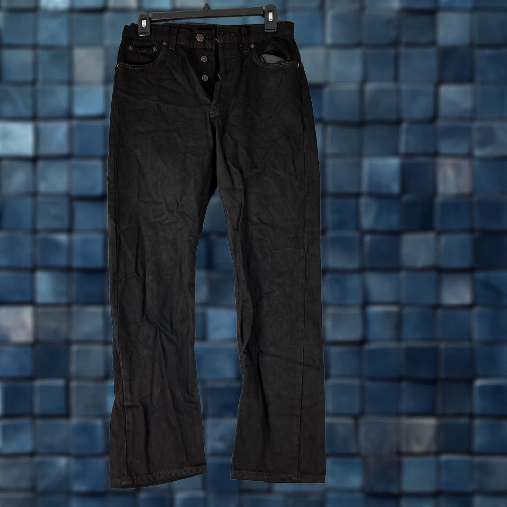 Levi's Levi's 501XX Jeans Black Denim Button Fly Vintage Men's 29x26 Big & Tall 100% Cotton 5-Pocket 90s Theme Mens Size US 29 - 1 Thumbnail