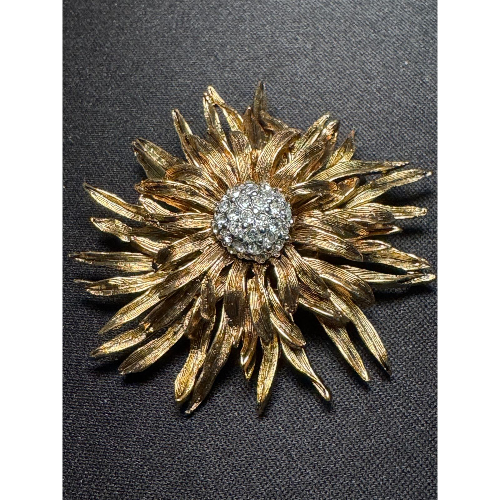 Other Vintage Kenneth Lane USA Sun Flower Rhinestone Brooch Size ONE SIZE - 3 Thumbnail