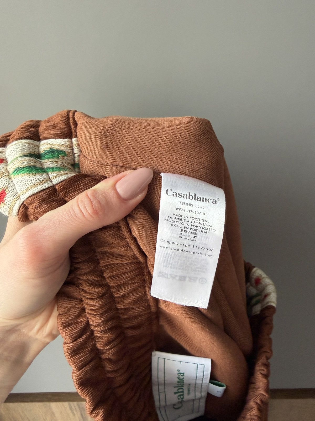 Casablanca Casablanca Laurel Brown Track Suit in Tricot-Knit Size 25" / US 0 / IT 36 - 18 Thumbnail