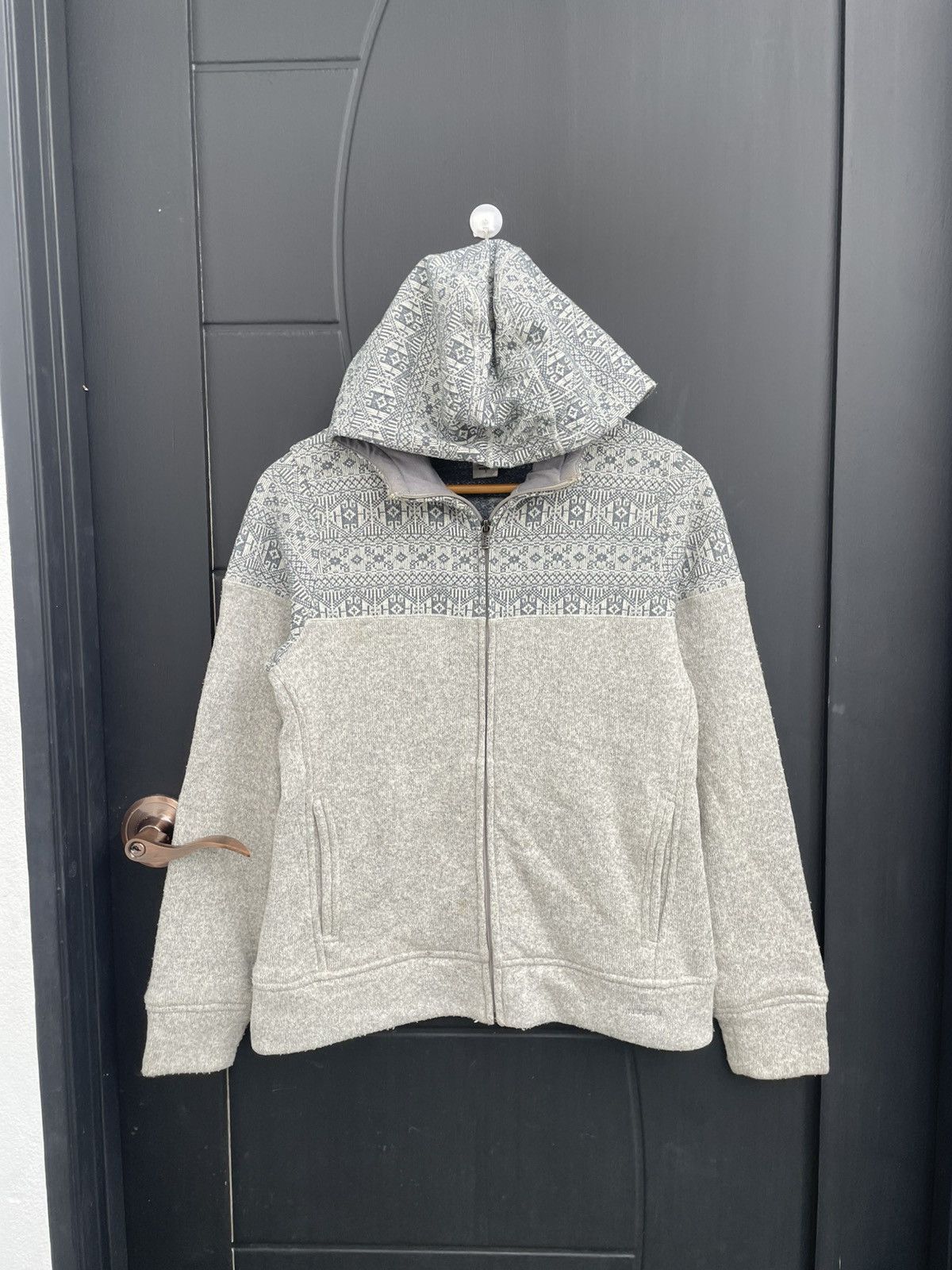 Patagonia Vintage Patagonia Zipper Hoodie Nice Design Size S / US 4 / IT 40 - 2 Thumbnail
