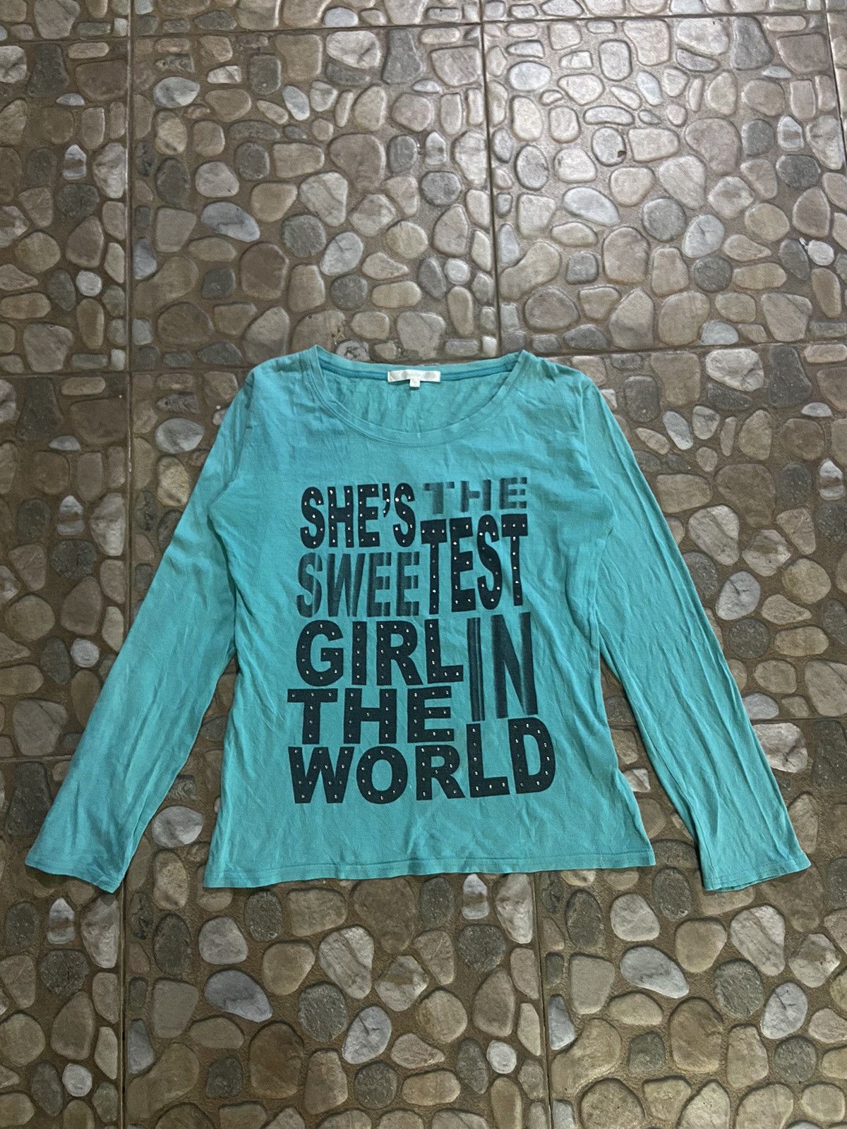 If Six Was Nine VTG Y2K labradorite women long sleeve t-shirt Size S / US 4 / IT 40 - 1 Thumbnail