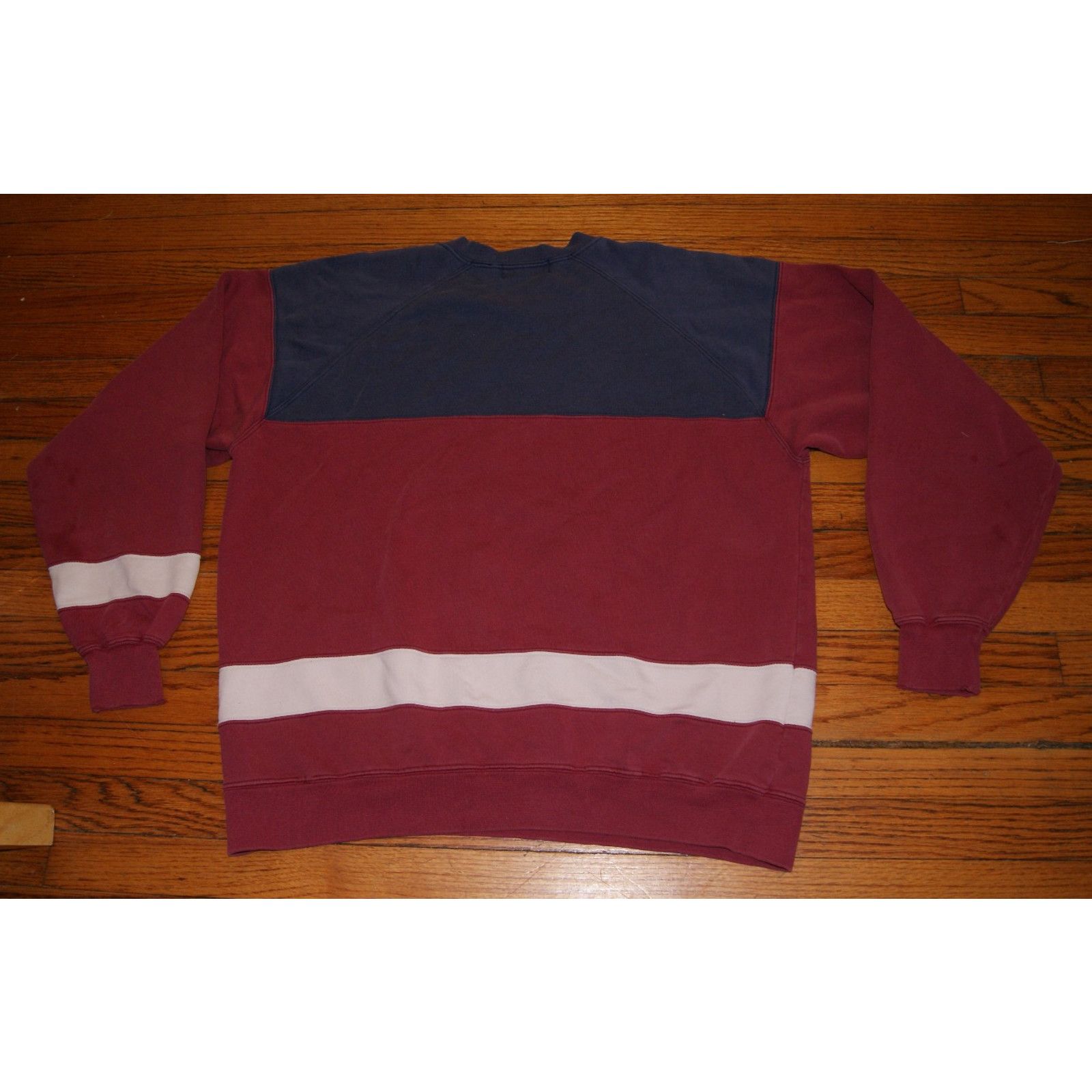 Hunt Club VTG 80s Hunt Club Crewneck Sweatshirt Color Block XL Maroon Size US XL / EU 56 / 4 - 3 Thumbnail