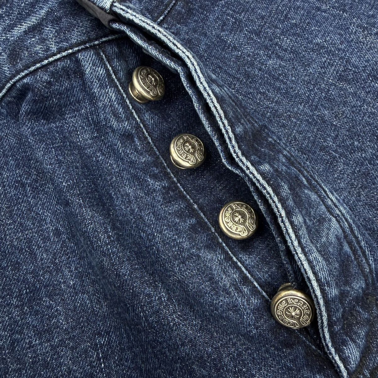 Chrome Hearts Chrome Hearts Double Knee Carpenter Denim Shorts Indigo Size US 33 - 4 Thumbnail