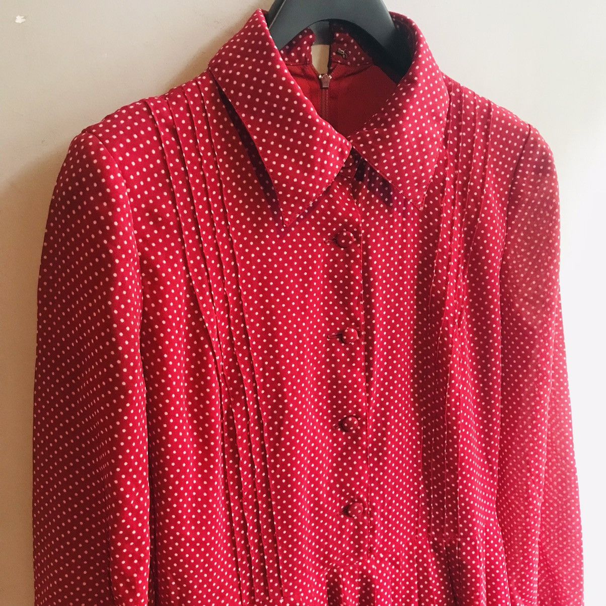 Seditionaries × Vintage Vintage Polka Dot Maxi Dress Size M / US 6-8 / IT 42-44 - 3 Thumbnail