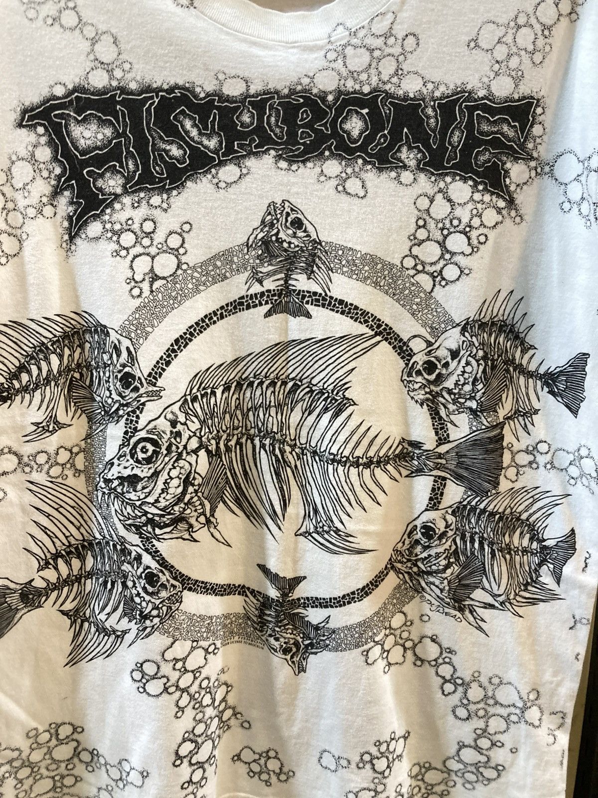 Band Tees Vintage Fish bone Tee 90’s Size US XL / EU 56 / 4 - 2 Thumbnail